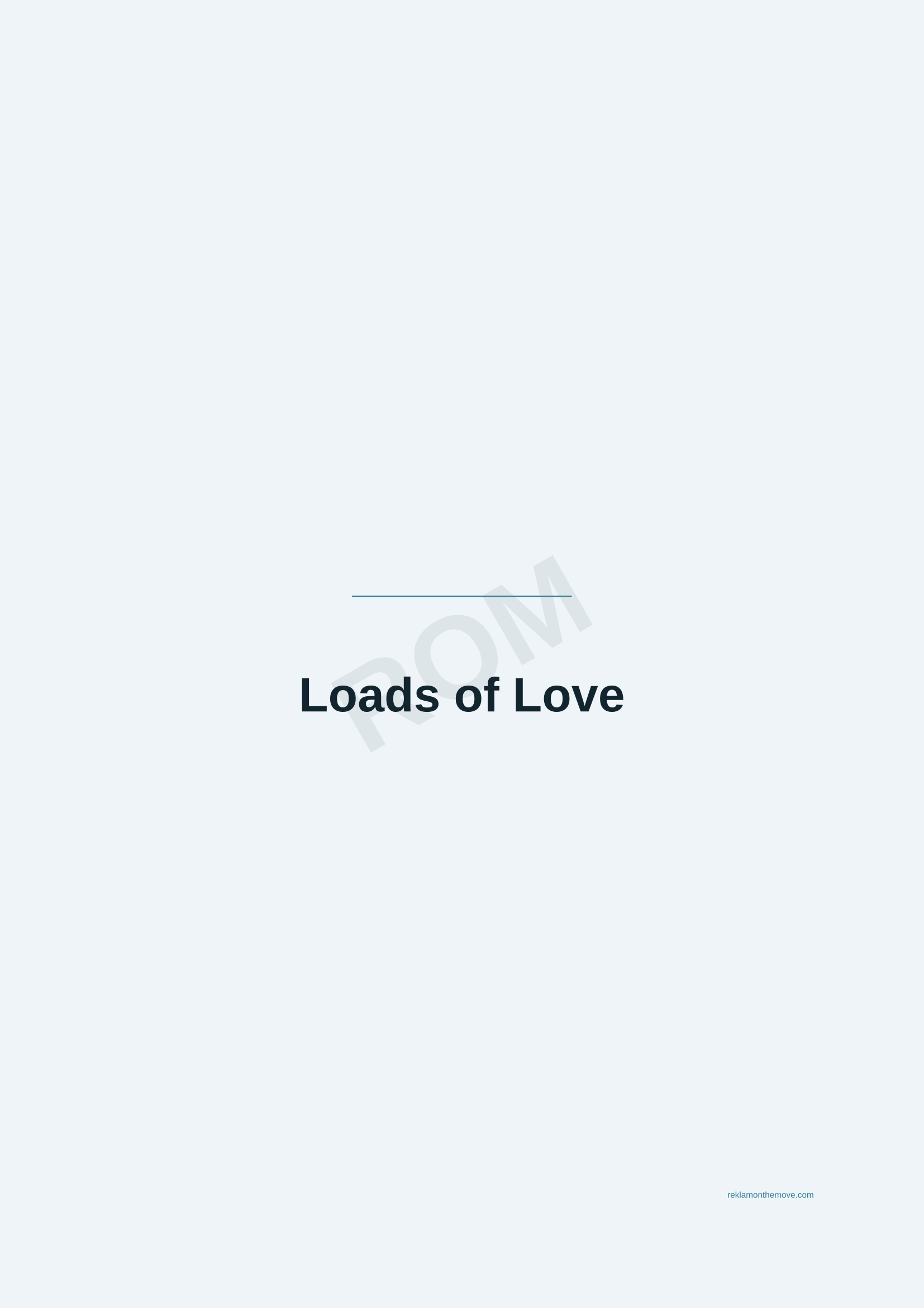 Loads of Love · Okyanus — ROM dijital ürün önizlemesi (filigranlı)