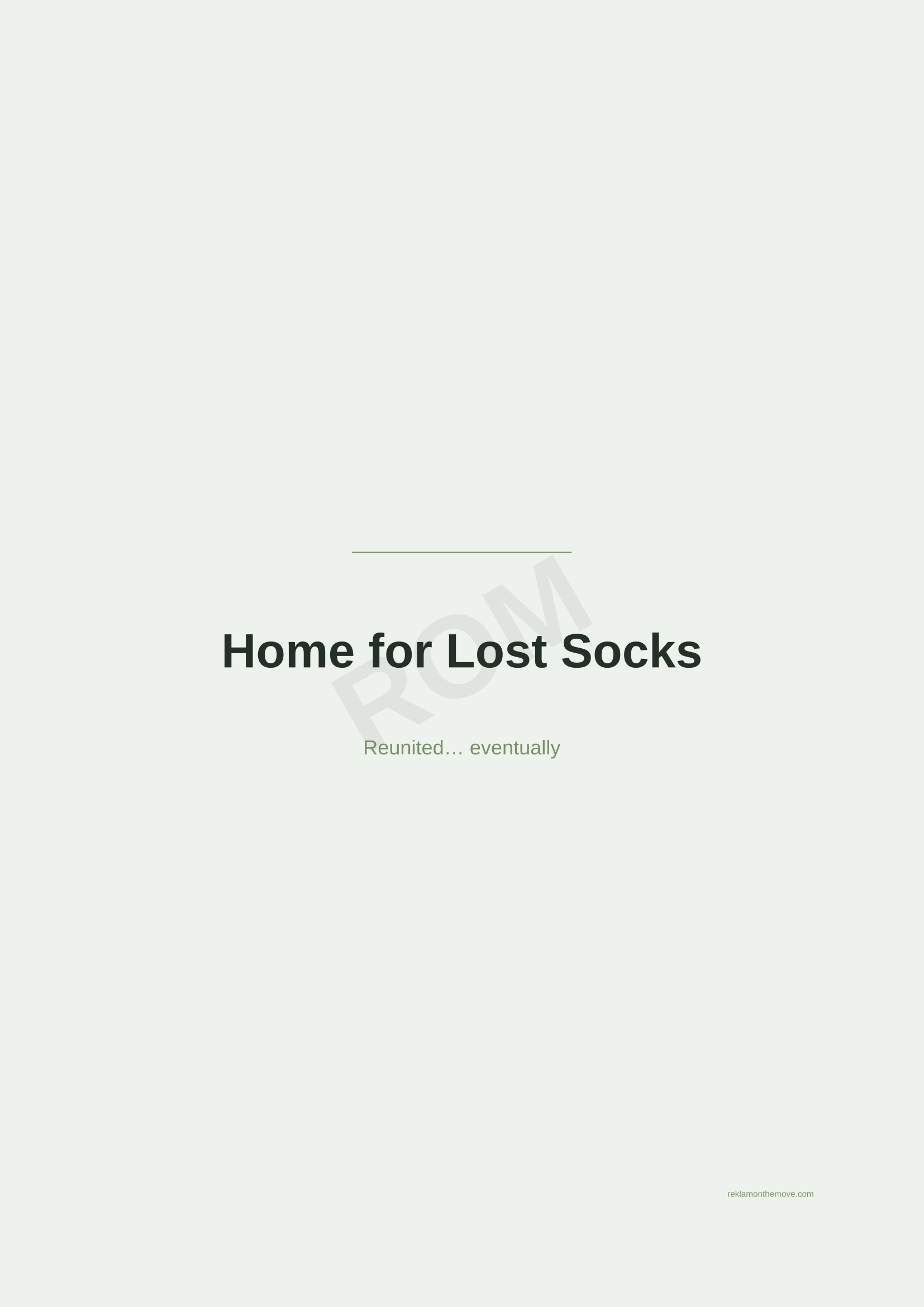 Home for Lost Socks · Adaçayı — ROM dijital ürün önizlemesi (filigranlı)