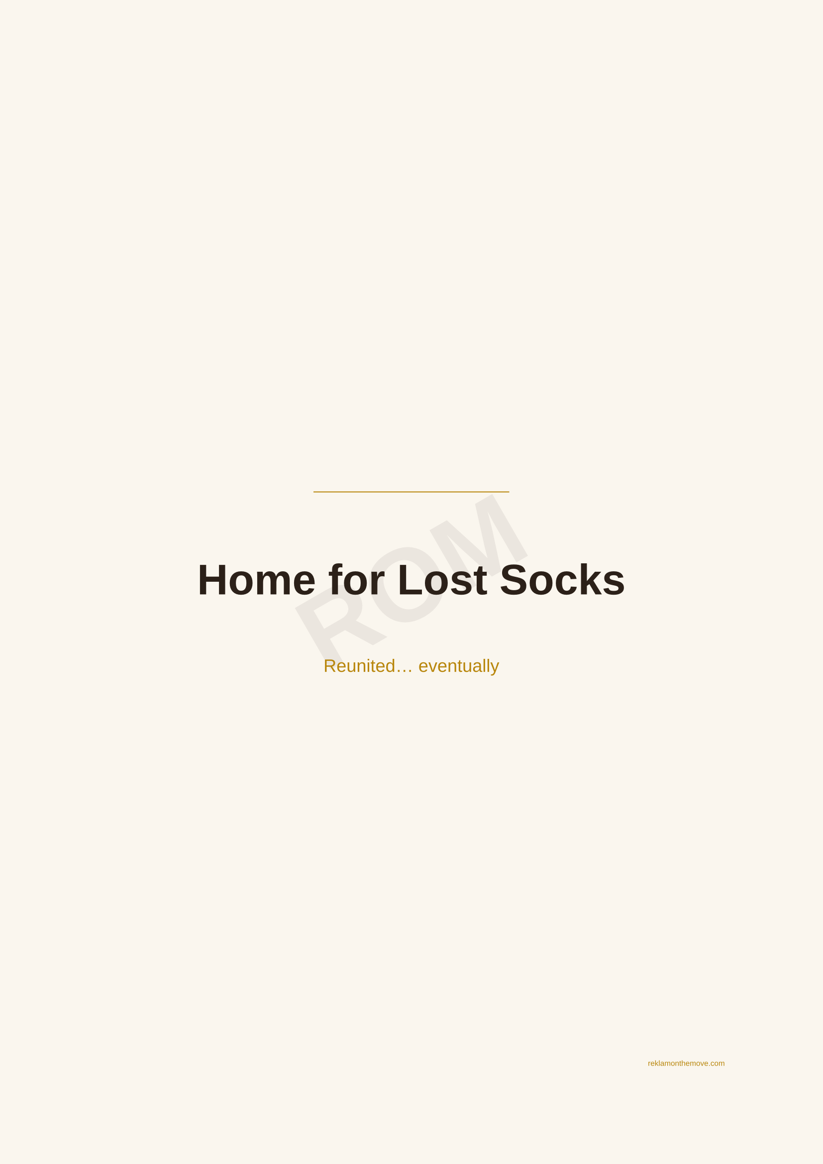 Home for Lost Socks · Espresso — ROM dijital ürün önizlemesi (filigranlı)