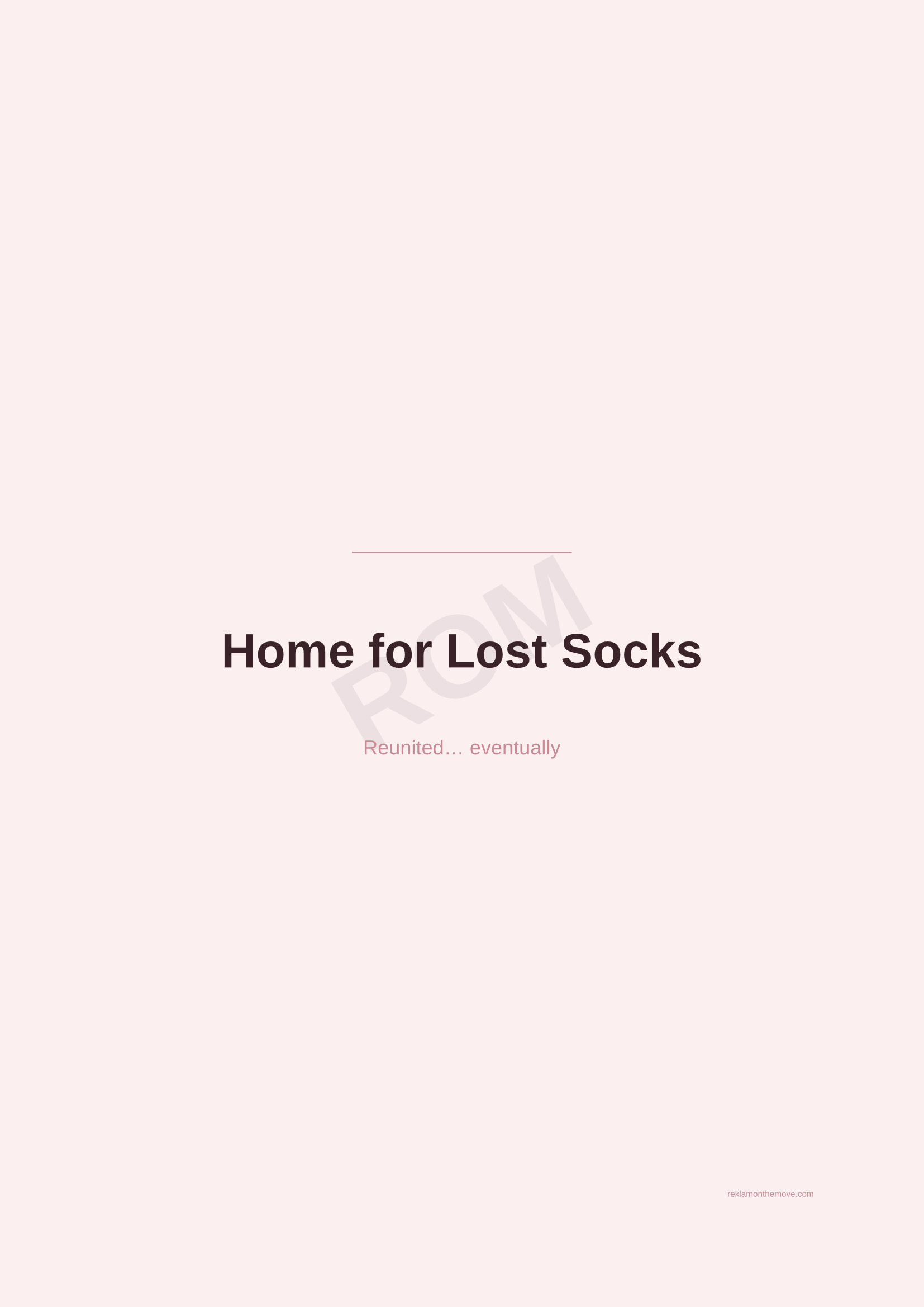 Home for Lost Socks · Gül — ROM dijital ürün önizlemesi (filigranlı)