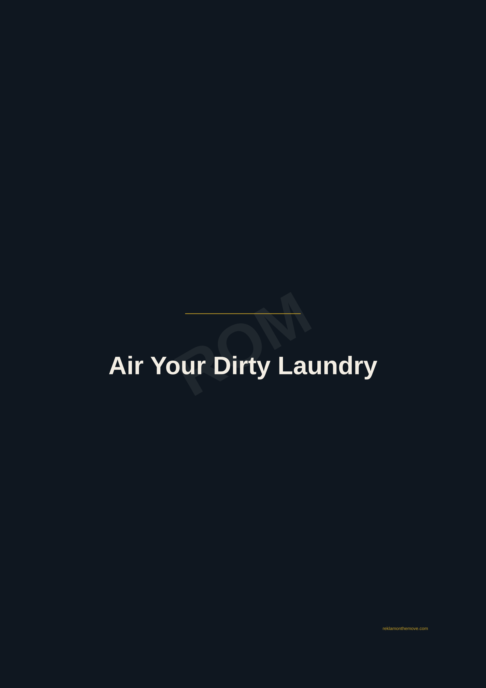 Air Your Dirty Laundry · Gece — ROM dijital ürün önizlemesi (filigranlı)