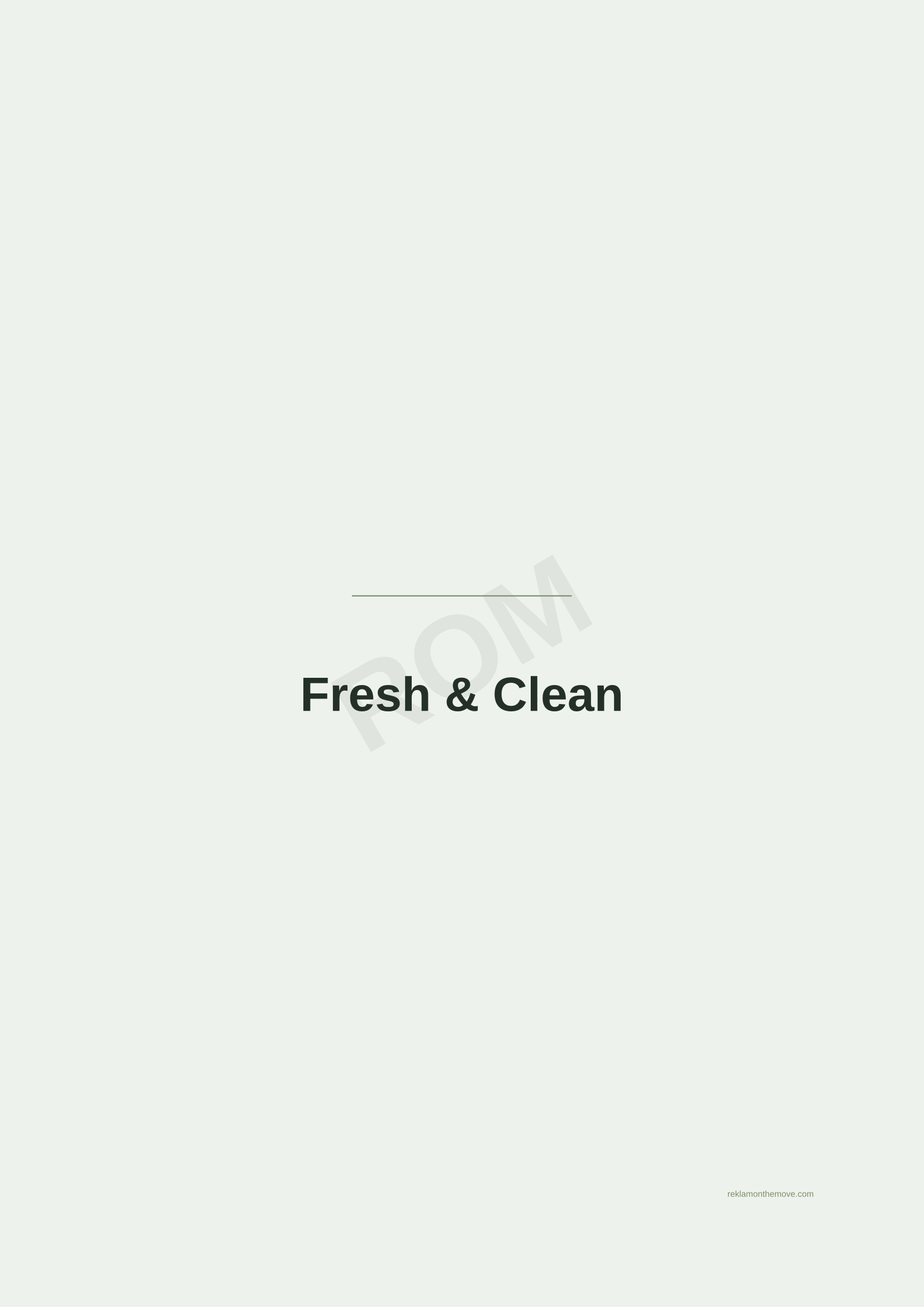 Fresh & Clean · Adaçayı — ROM dijital ürün önizlemesi (filigranlı)