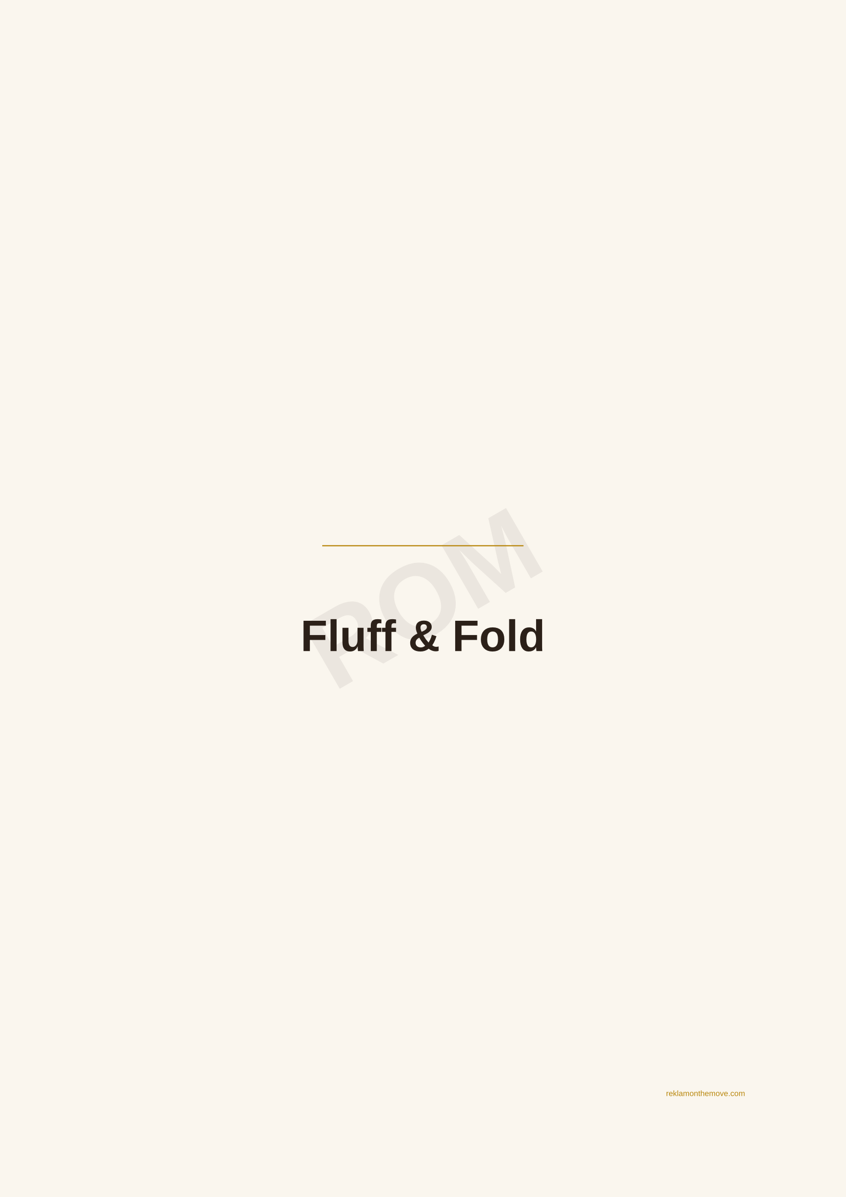 Fluff & Fold · Espresso — ROM dijital ürün önizlemesi (filigranlı)