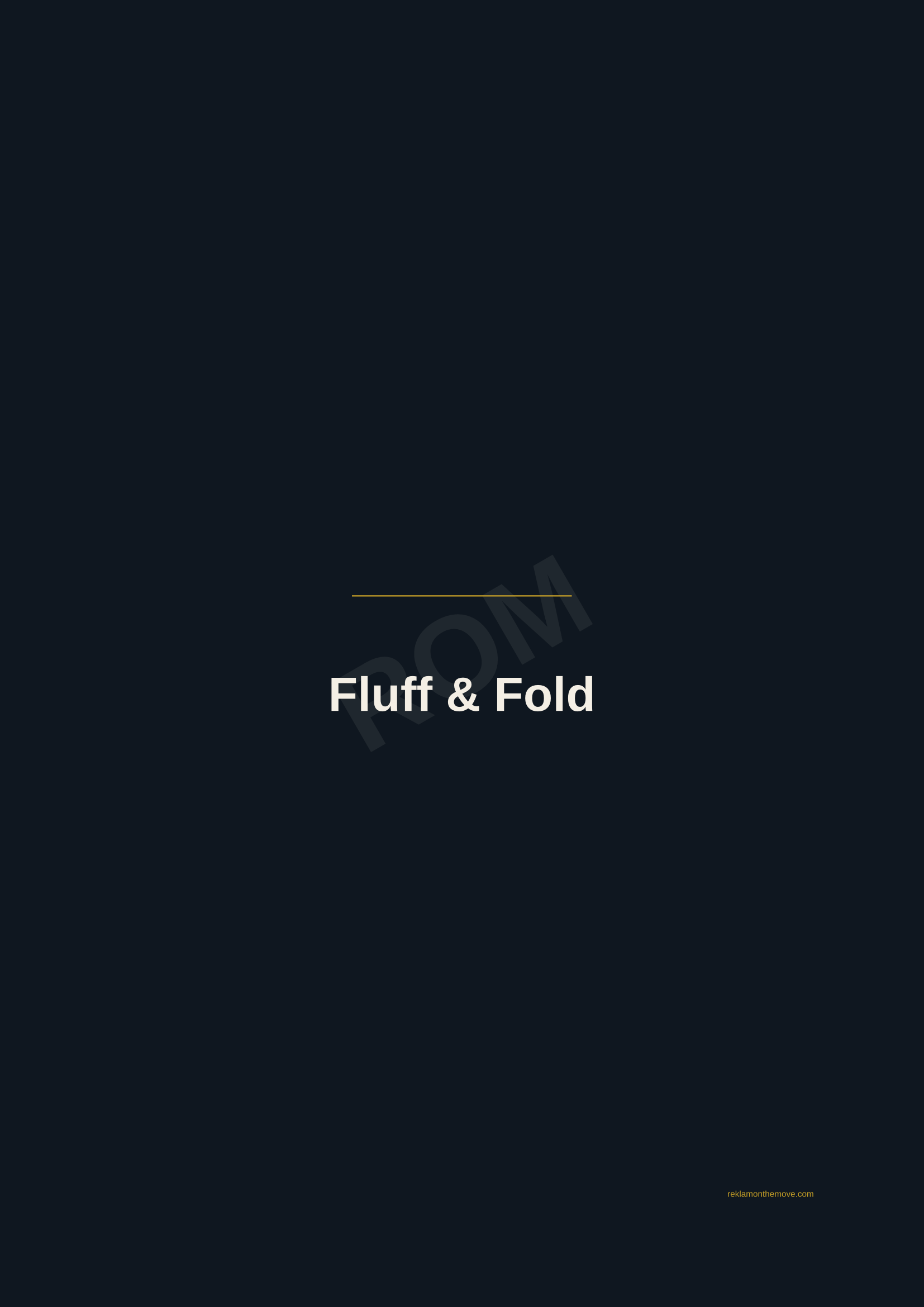 Fluff & Fold · Gece — ROM dijital ürün önizlemesi (filigranlı)