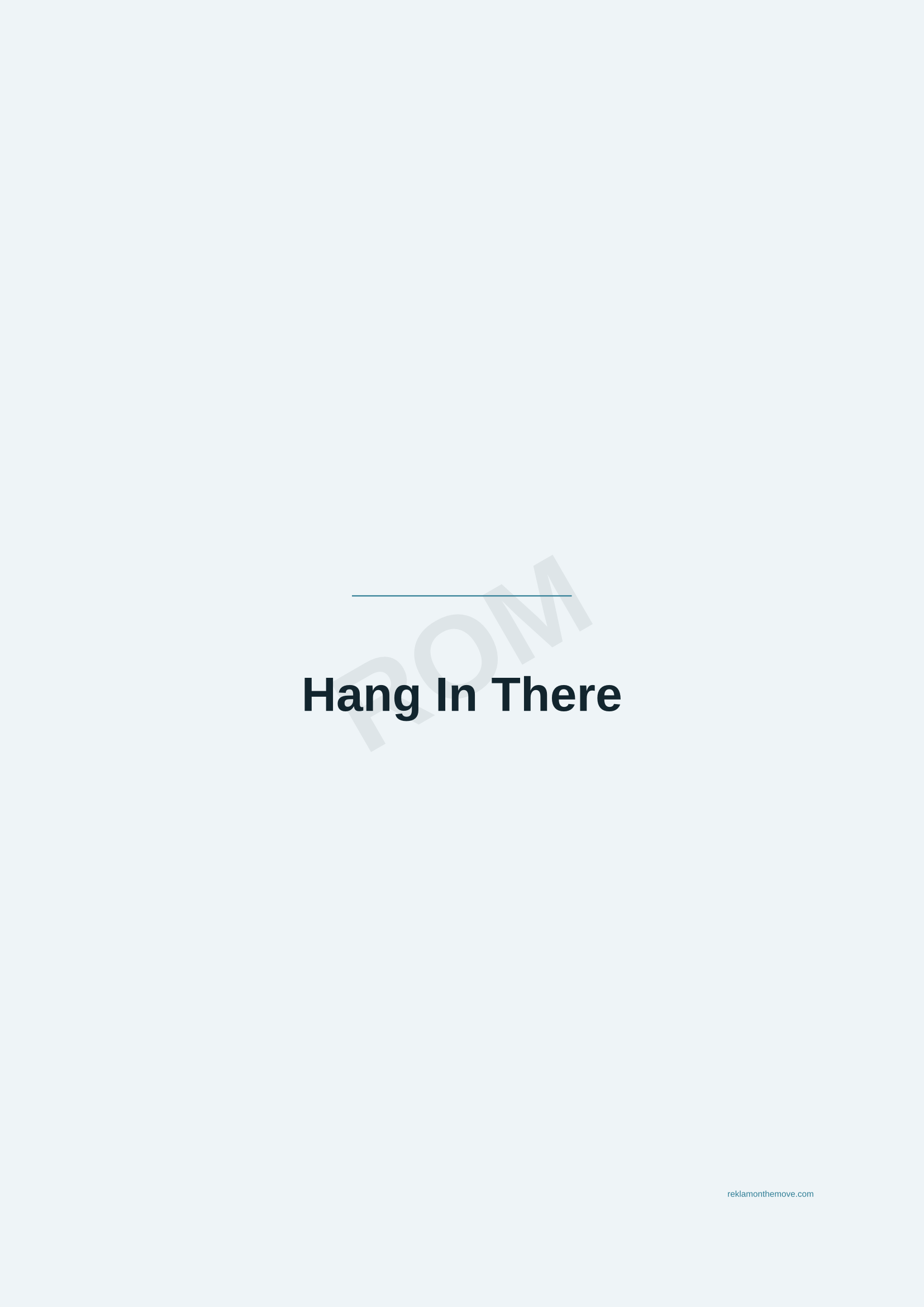 Hang In There · Okyanus — ROM dijital ürün önizlemesi (filigranlı)