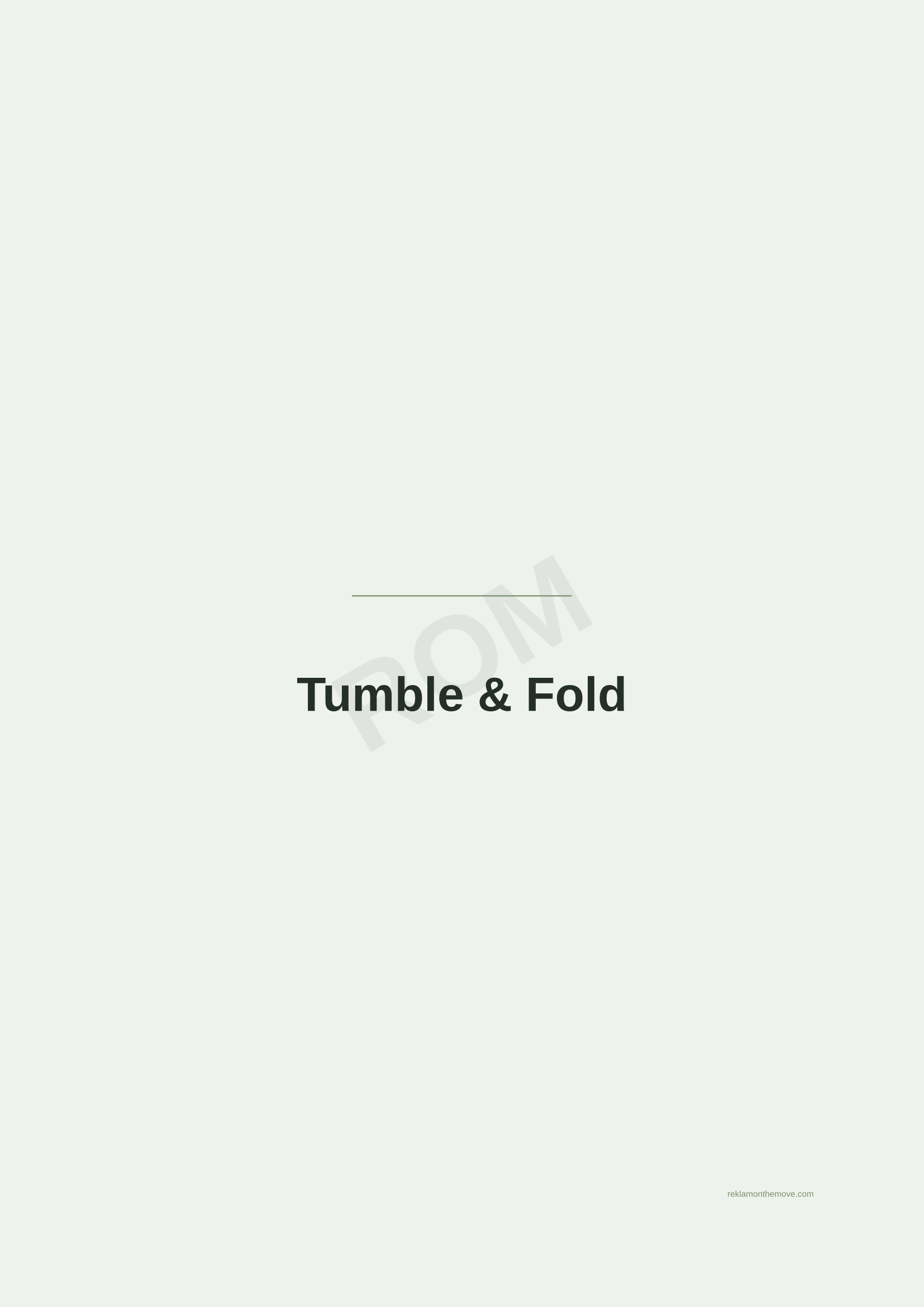 Tumble & Fold · Adaçayı — ROM dijital ürün önizlemesi (filigranlı)