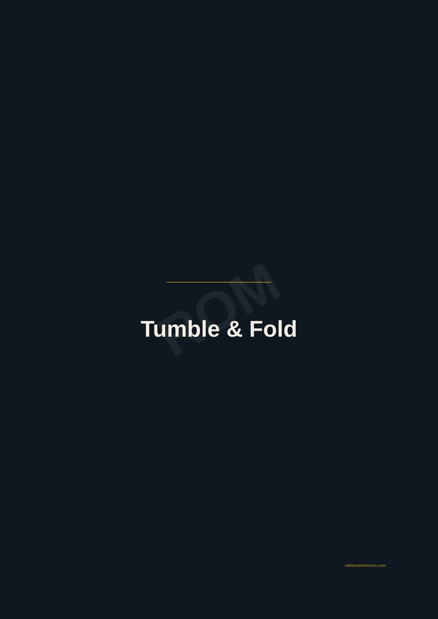 Tumble & Fold · Gece — ROM dijital ürün önizlemesi (filigranlı)