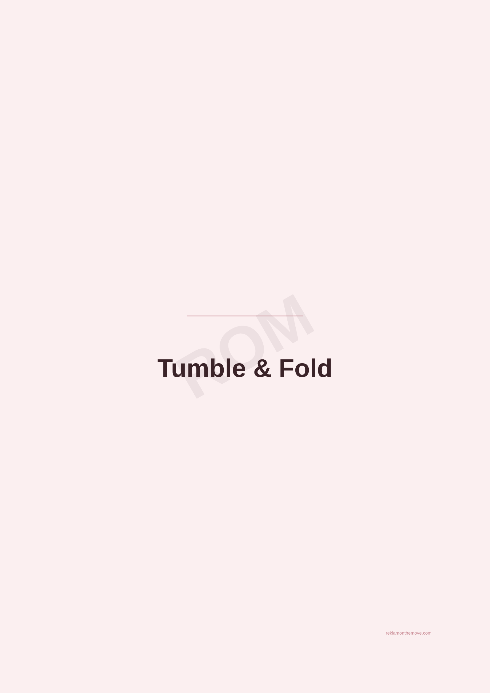 Tumble & Fold · Gül — ROM dijital ürün önizlemesi (filigranlı)