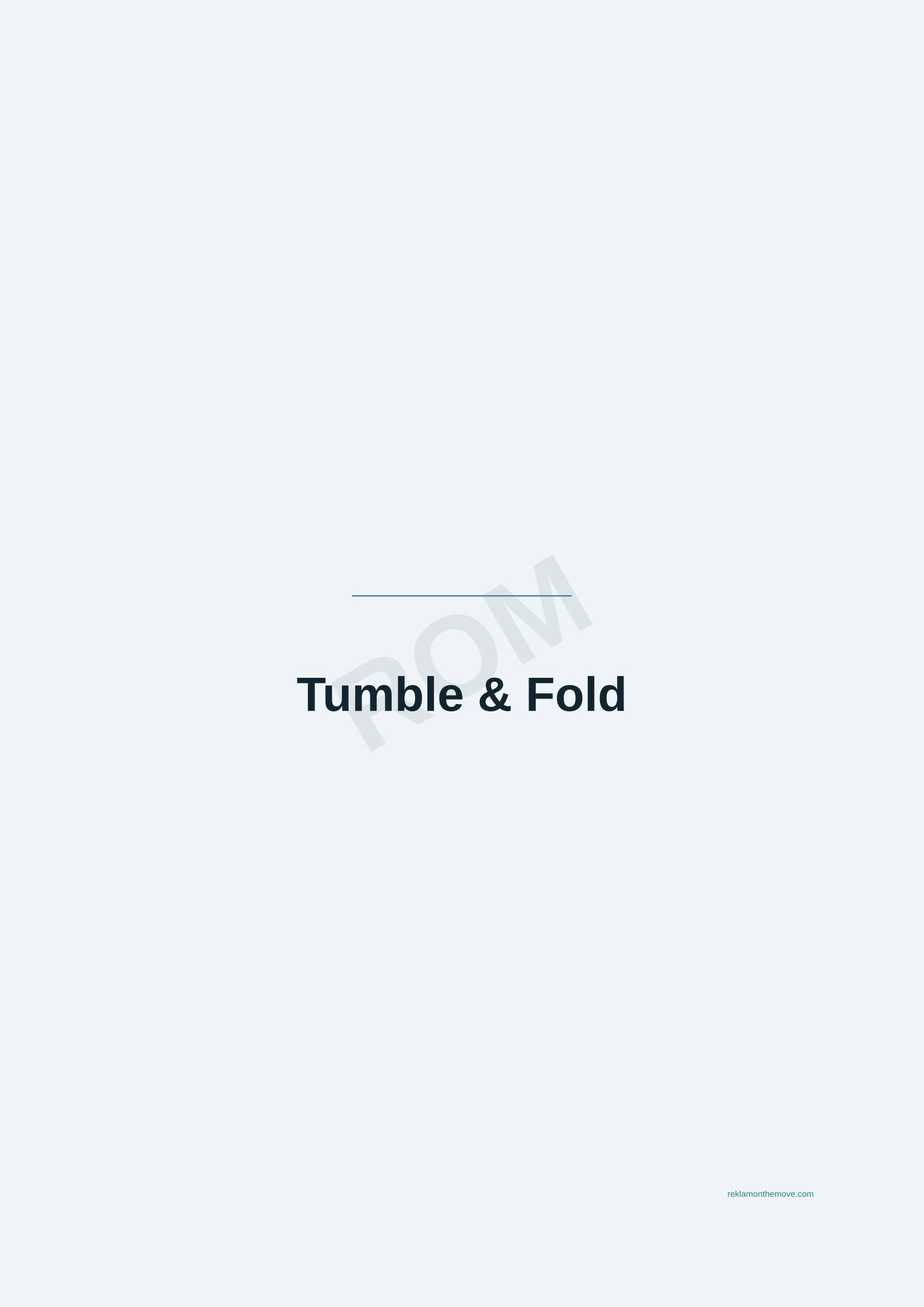 Tumble & Fold · Okyanus — ROM dijital ürün önizlemesi (filigranlı)
