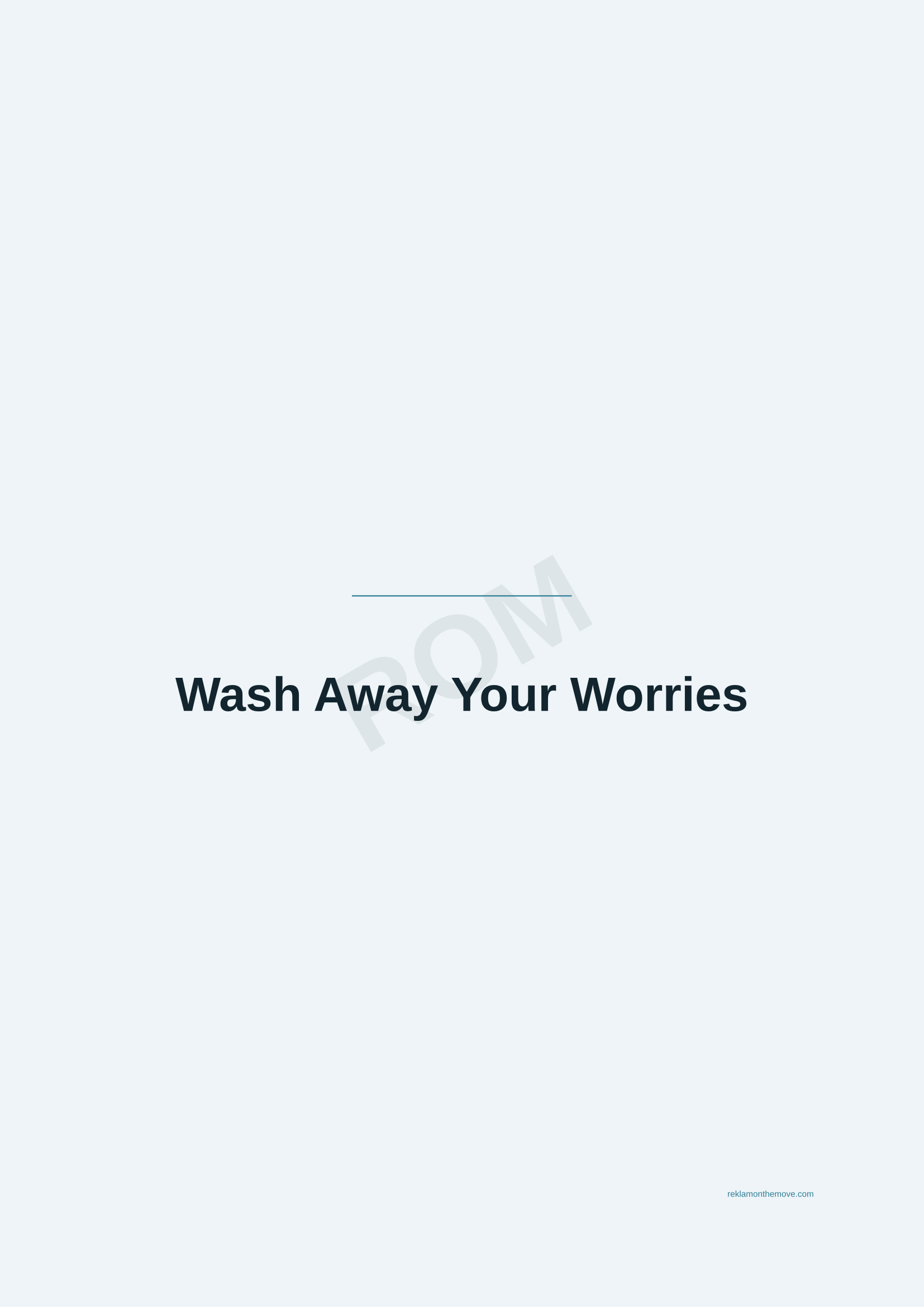 Wash Away Your Worries · Okyanus — ROM dijital ürün önizlemesi (filigranlı)