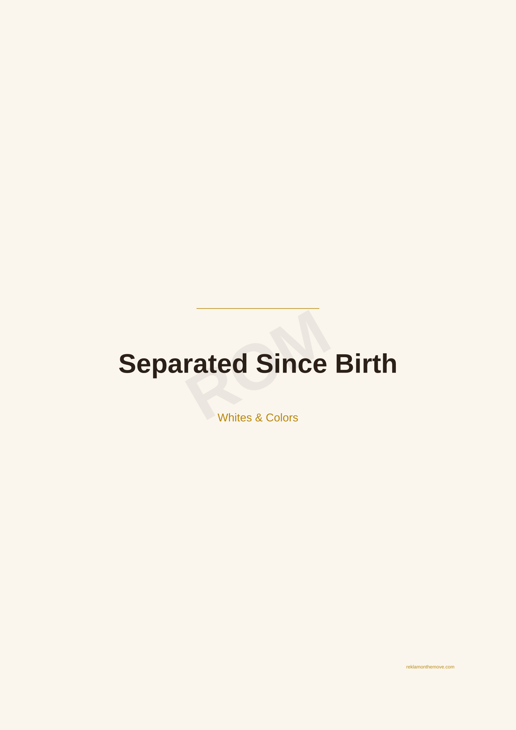 Separated Since Birth · Espresso — ROM dijital ürün önizlemesi (filigranlı)