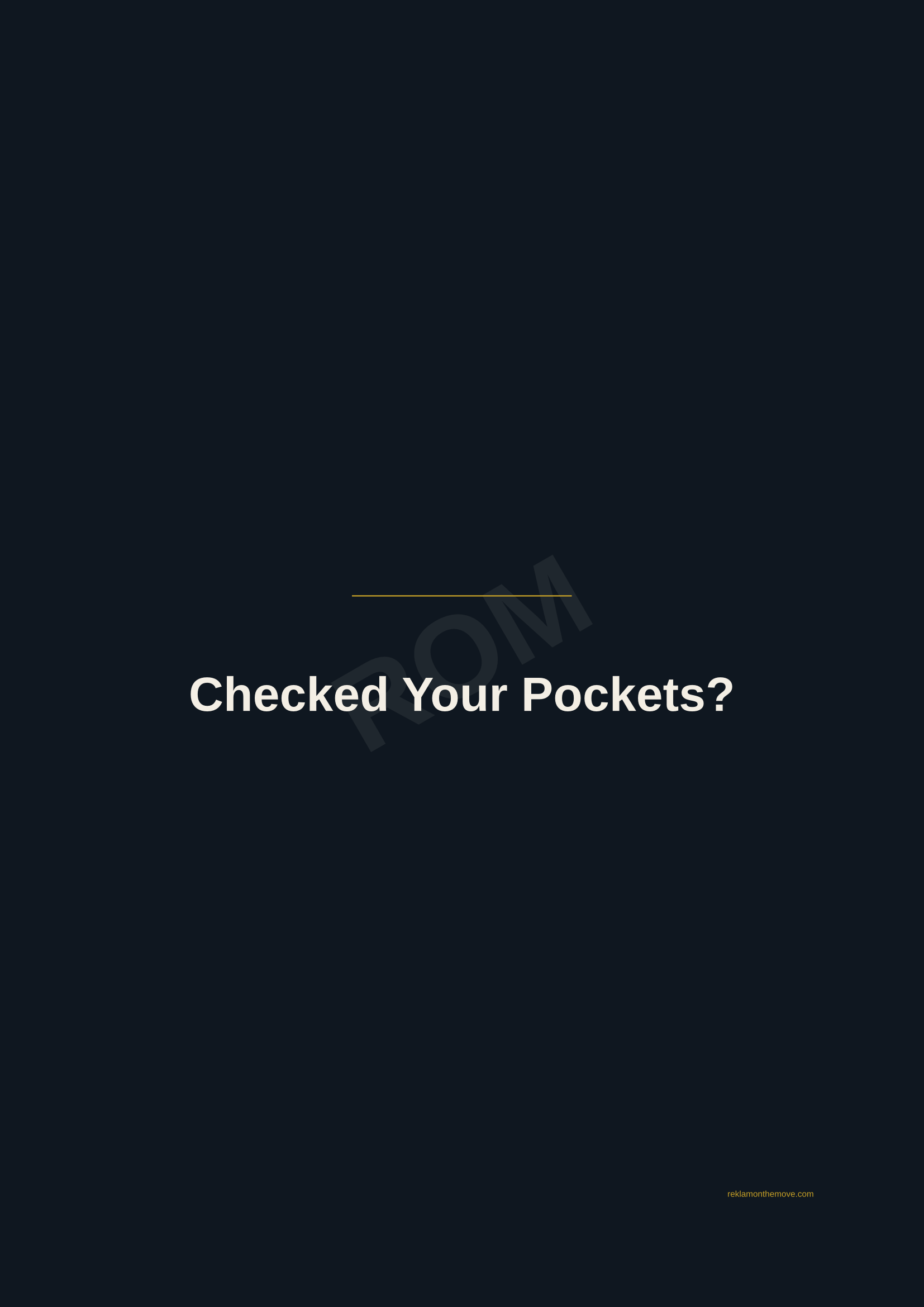 Checked Your Pockets? · Gece — ROM dijital ürün önizlemesi (filigranlı)