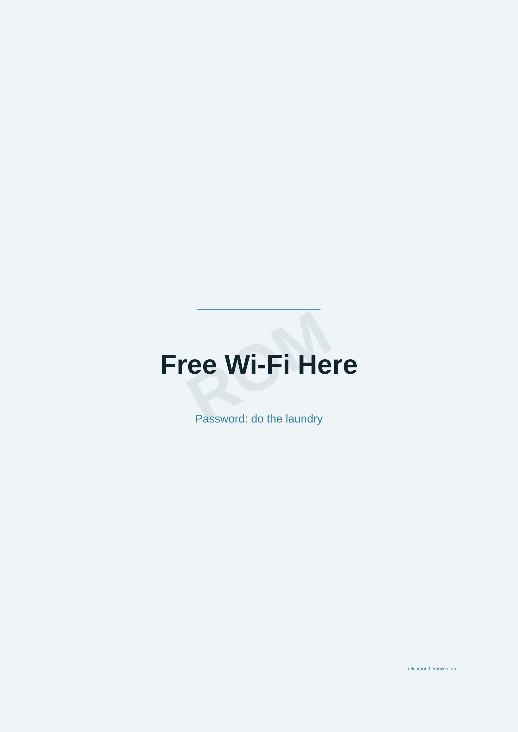 Free Wi-Fi Here · Okyanus — ROM dijital ürün önizlemesi (filigranlı)