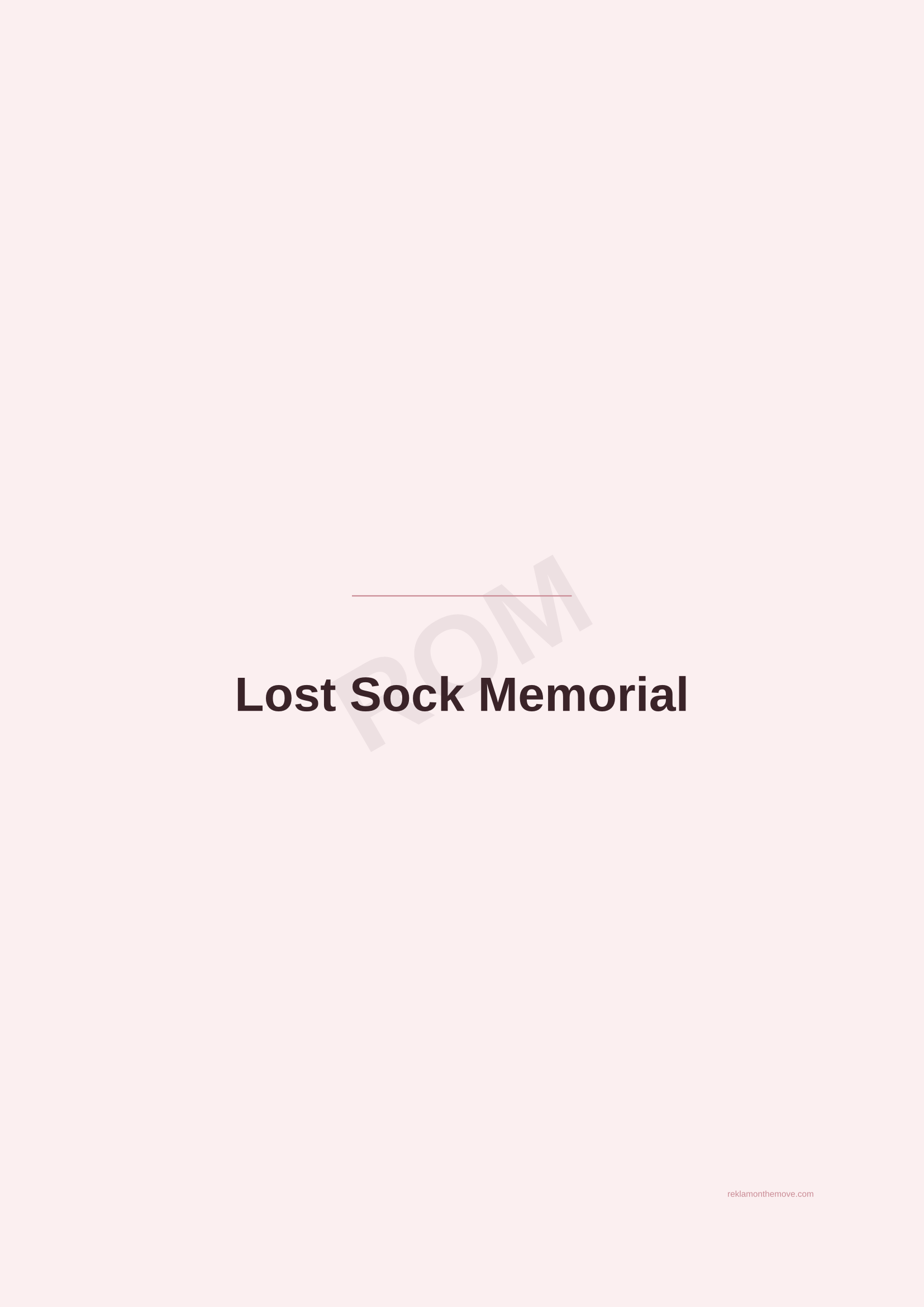 Lost Sock Memorial · Gül — ROM dijital ürün önizlemesi (filigranlı)