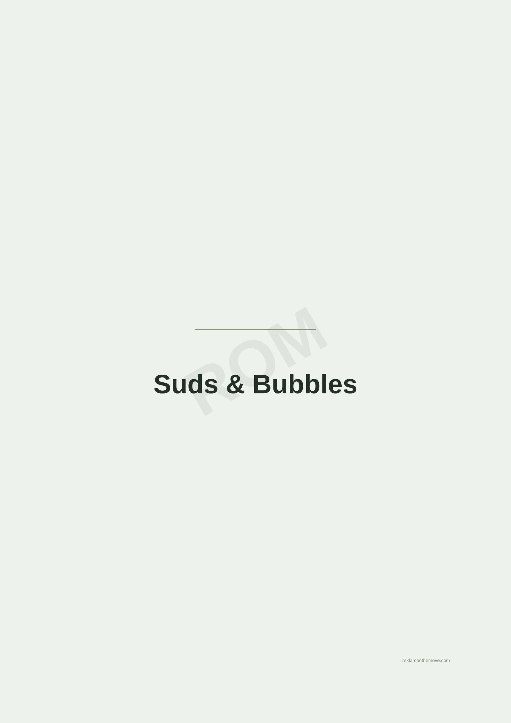 Suds & Bubbles · Adaçayı — ROM dijital ürün önizlemesi (filigranlı)