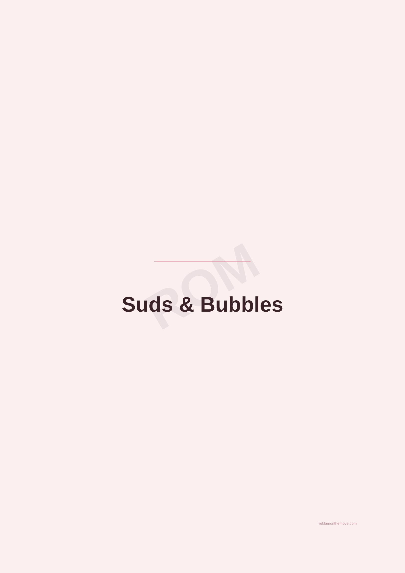 Suds & Bubbles · Gül — ROM dijital ürün önizlemesi (filigranlı)