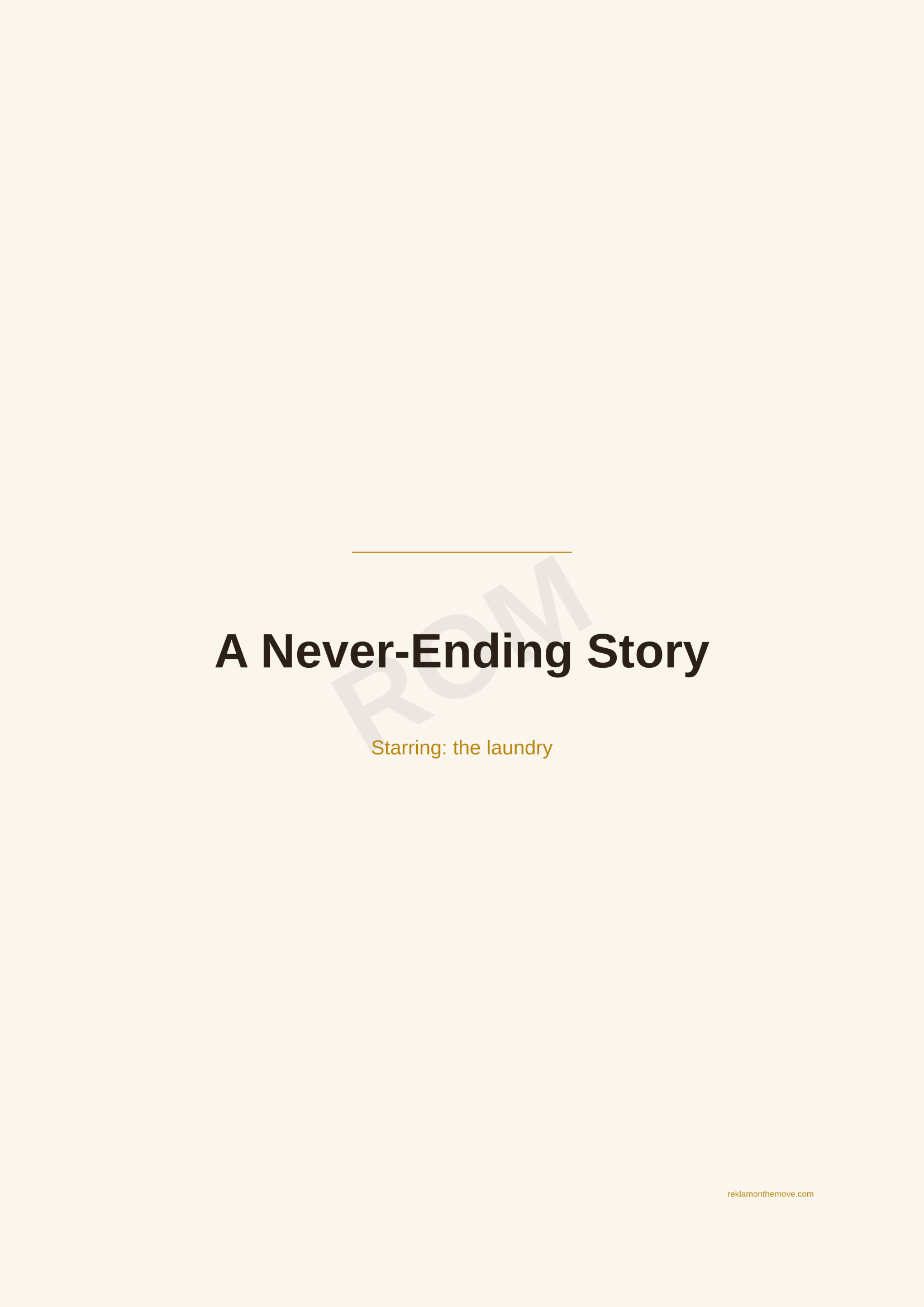 A Never-Ending Story · Espresso — ROM dijital ürün önizlemesi (filigranlı)