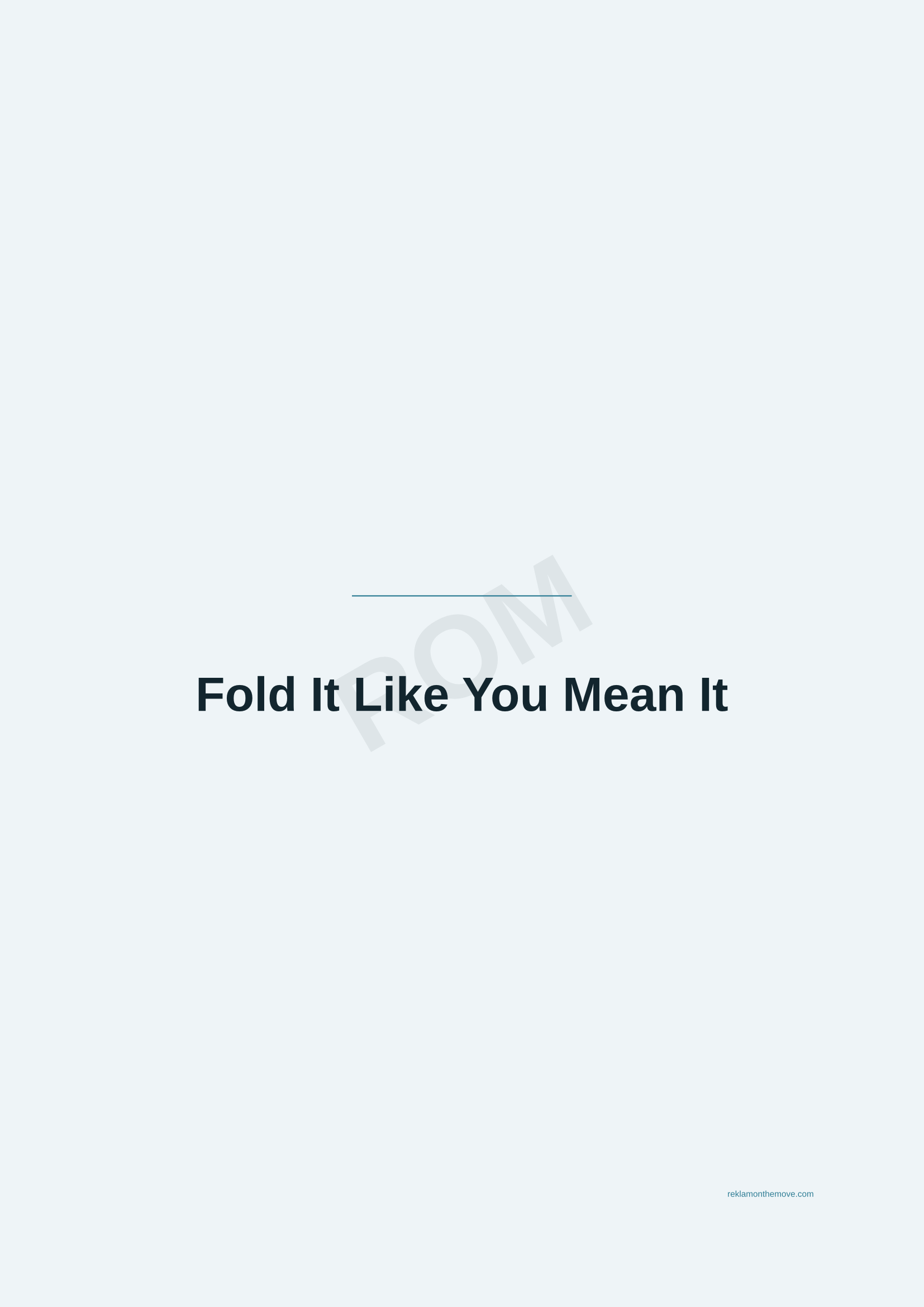 Fold It Like You Mean It · Okyanus — ROM dijital ürün önizlemesi (filigranlı)