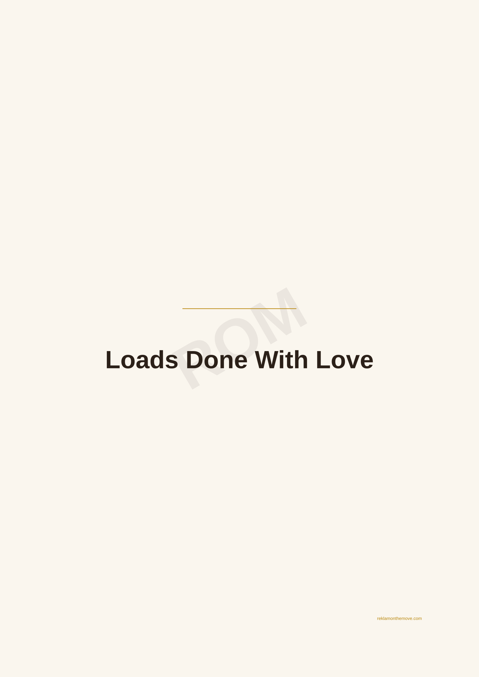 Loads Done With Love · Espresso — ROM dijital ürün önizlemesi (filigranlı)