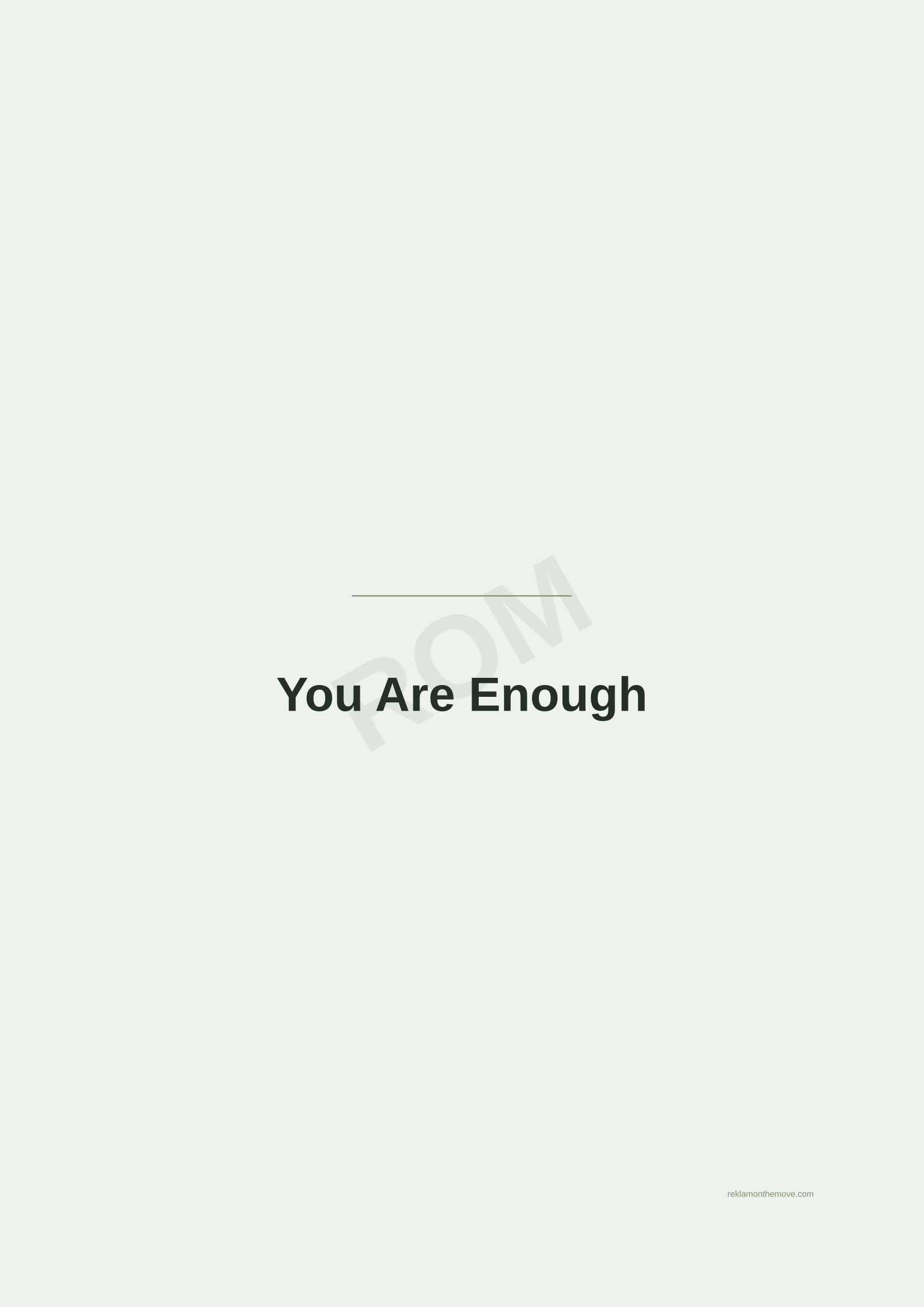 You Are Enough · Adaçayı — ROM dijital ürün önizlemesi (filigranlı)