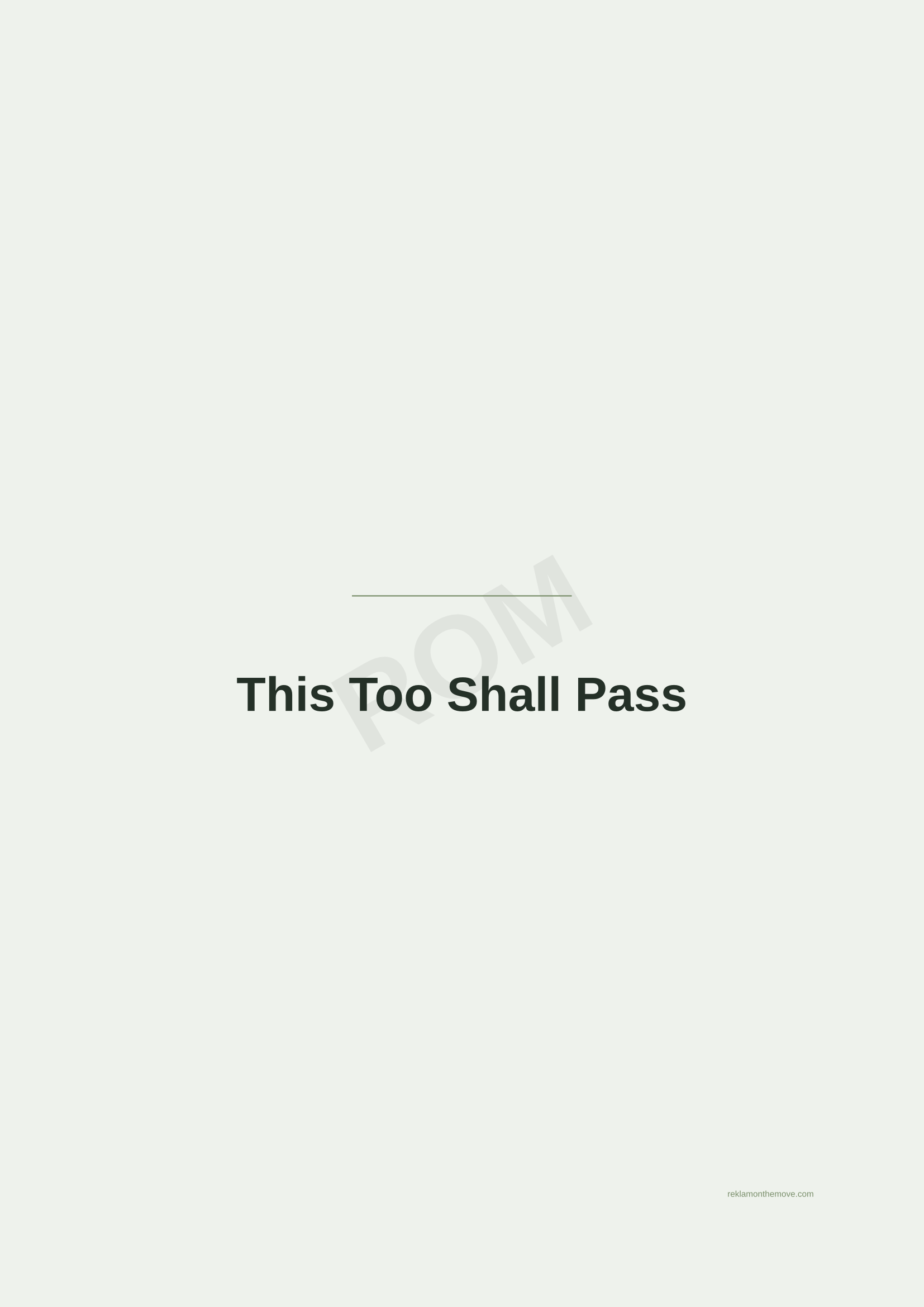 This Too Shall Pass · Adaçayı — ROM dijital ürün önizlemesi (filigranlı)