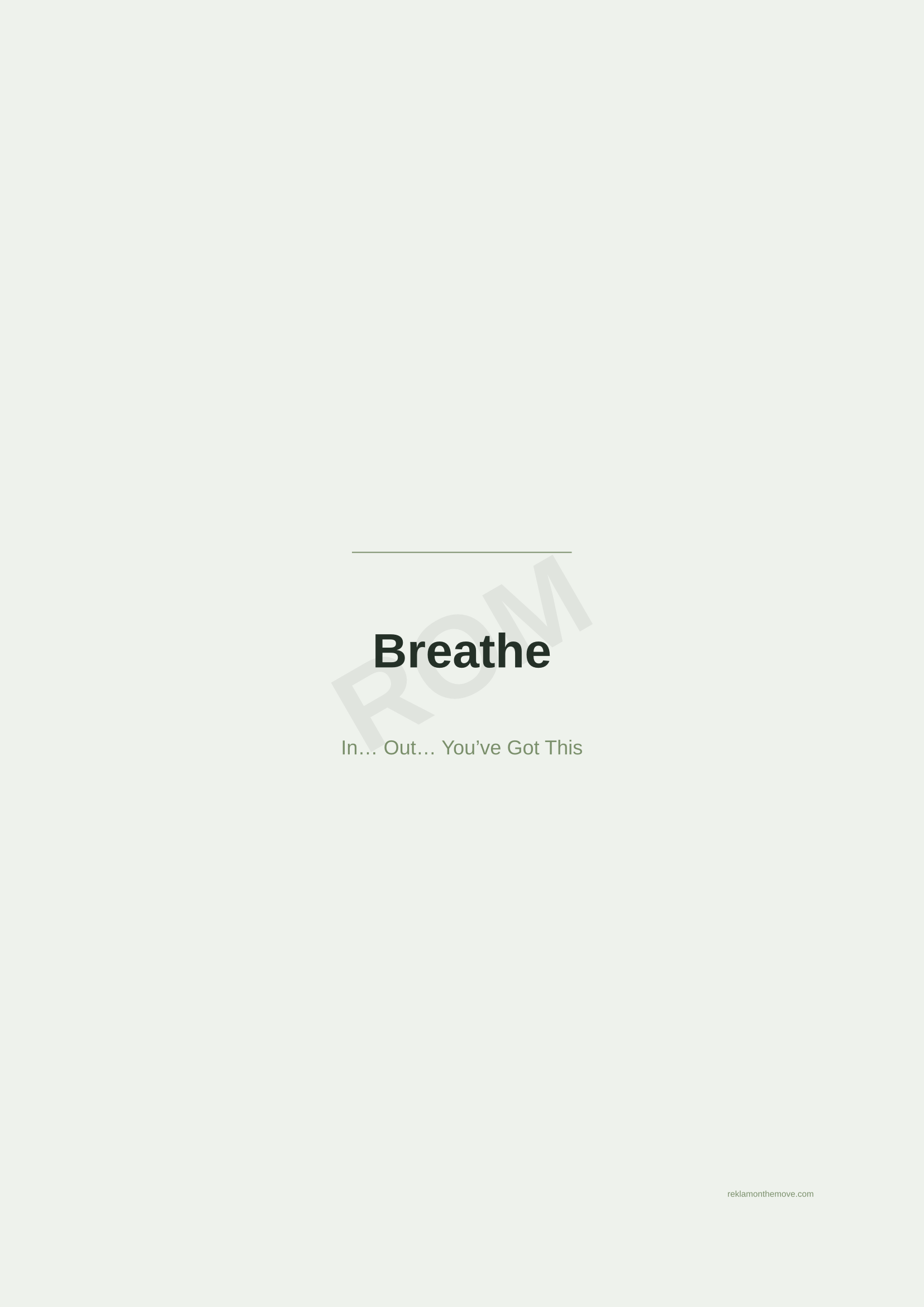 Breathe · Adaçayı — ROM dijital ürün önizlemesi (filigranlı)