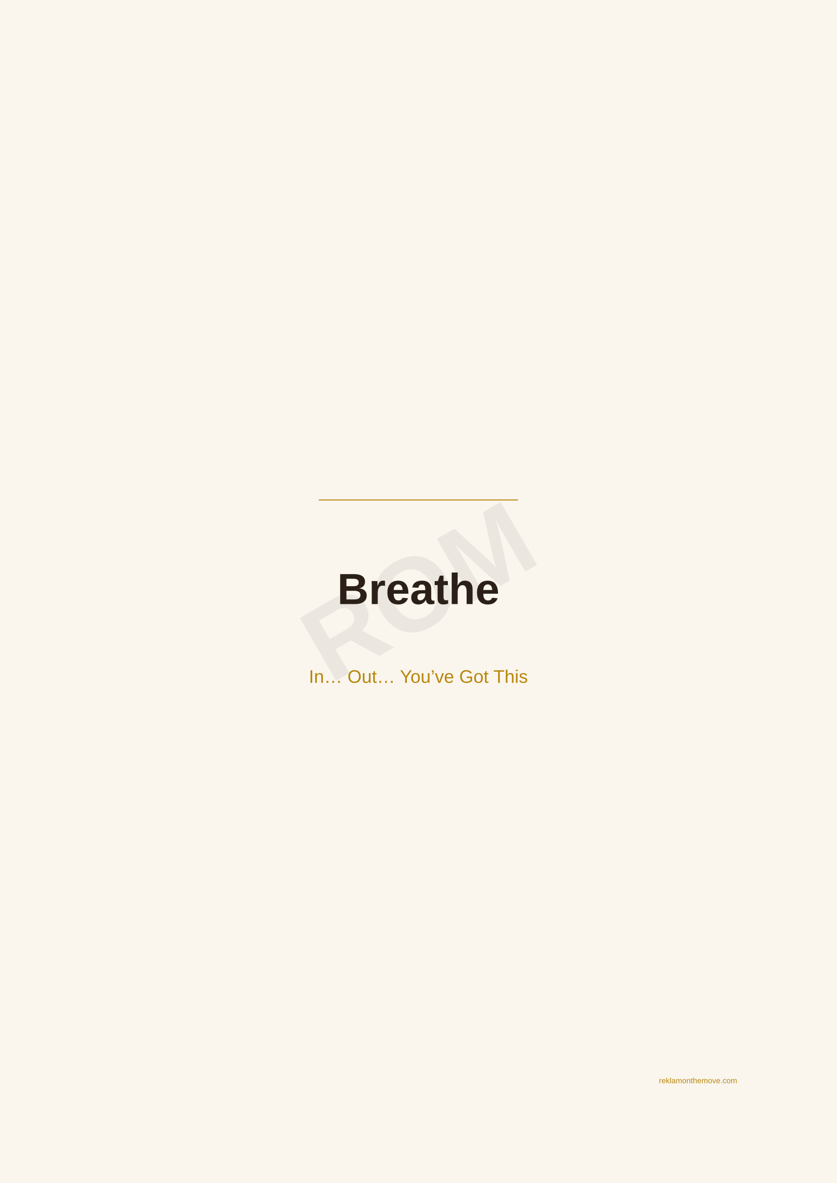 Breathe · Espresso — ROM dijital ürün önizlemesi (filigranlı)