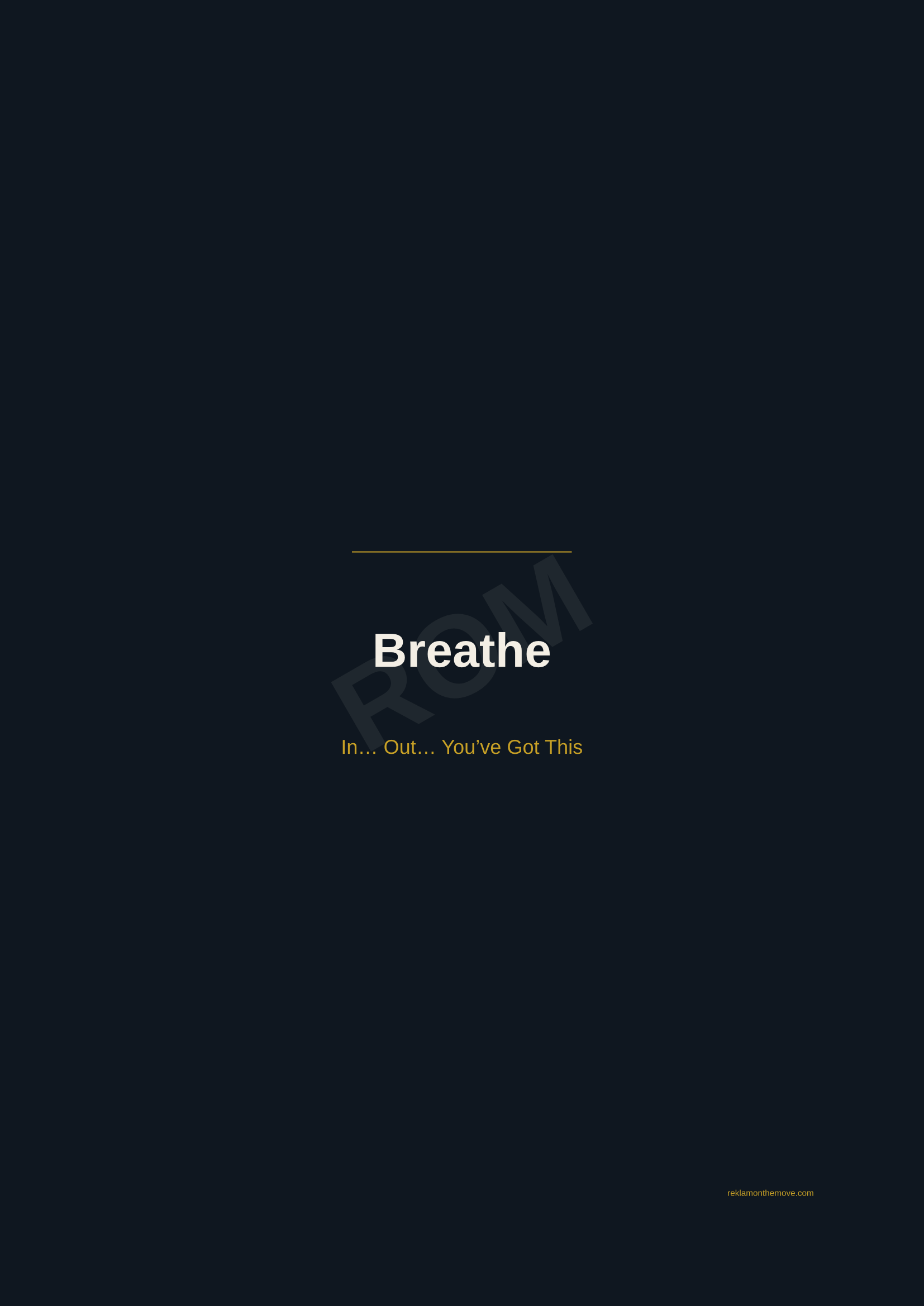 Breathe · Gece — ROM dijital ürün önizlemesi (filigranlı)