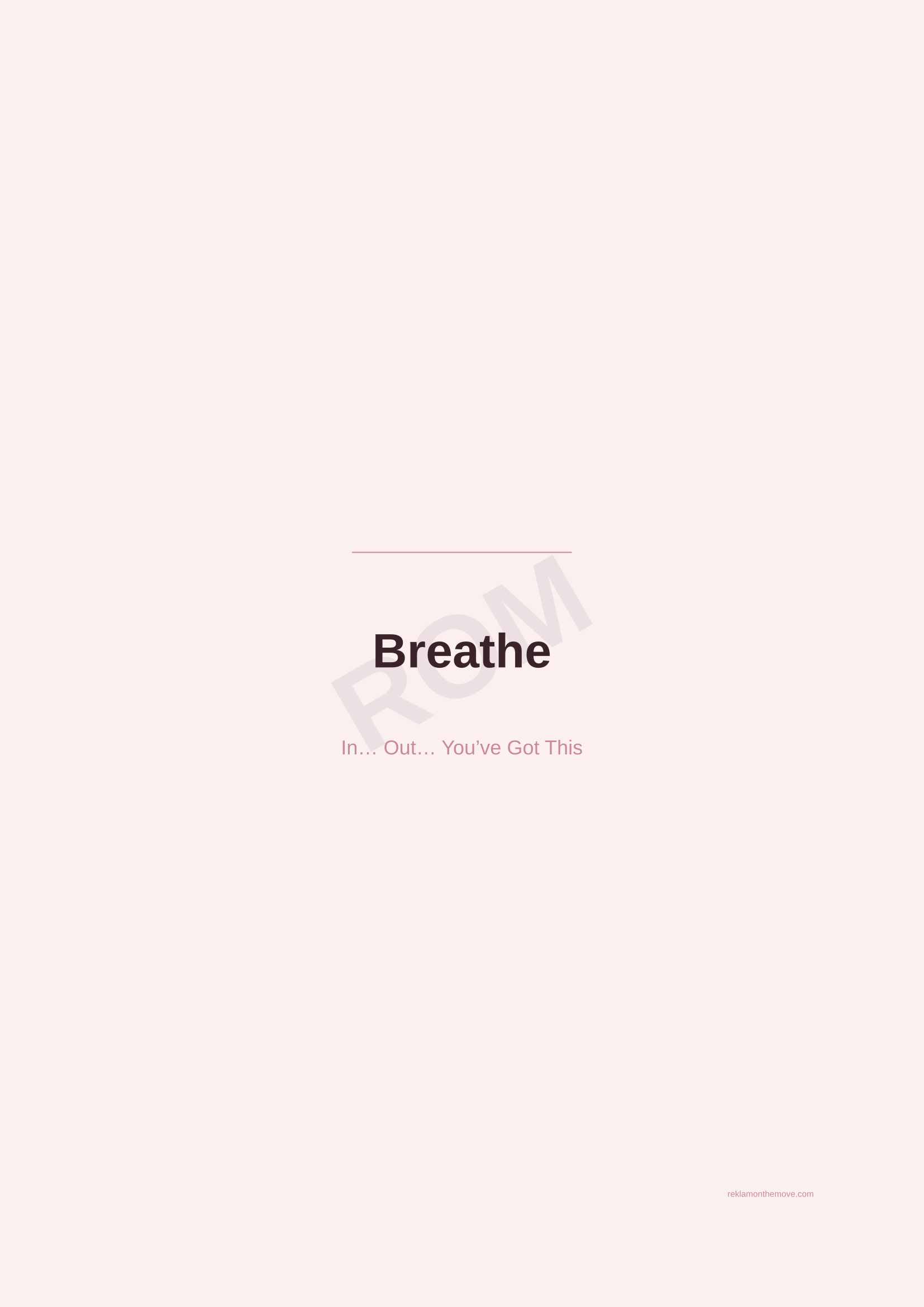 Breathe · Gül — ROM dijital ürün önizlemesi (filigranlı)