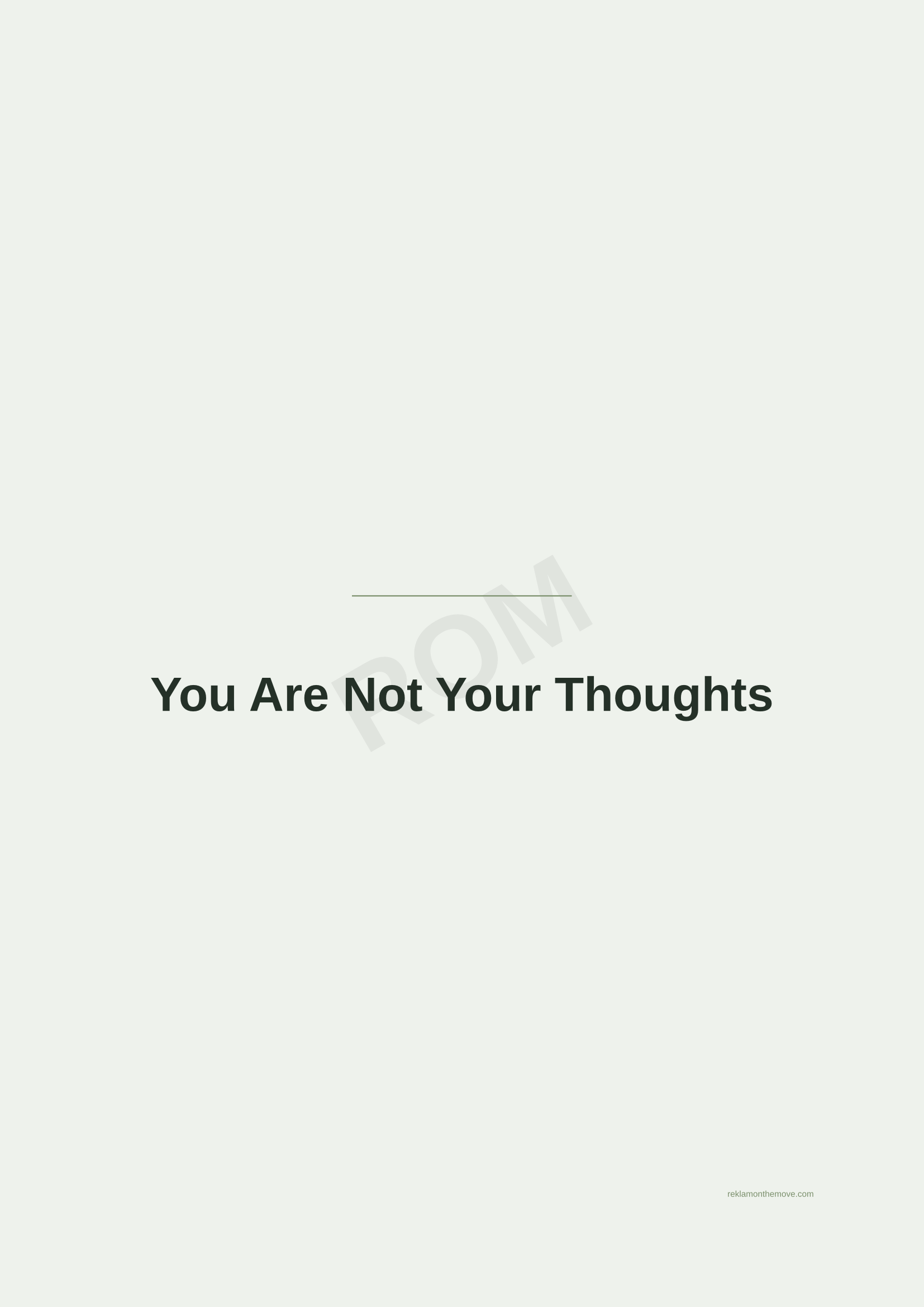 You Are Not Your Thoughts · Adaçayı — ROM dijital ürün önizlemesi (filigranlı)