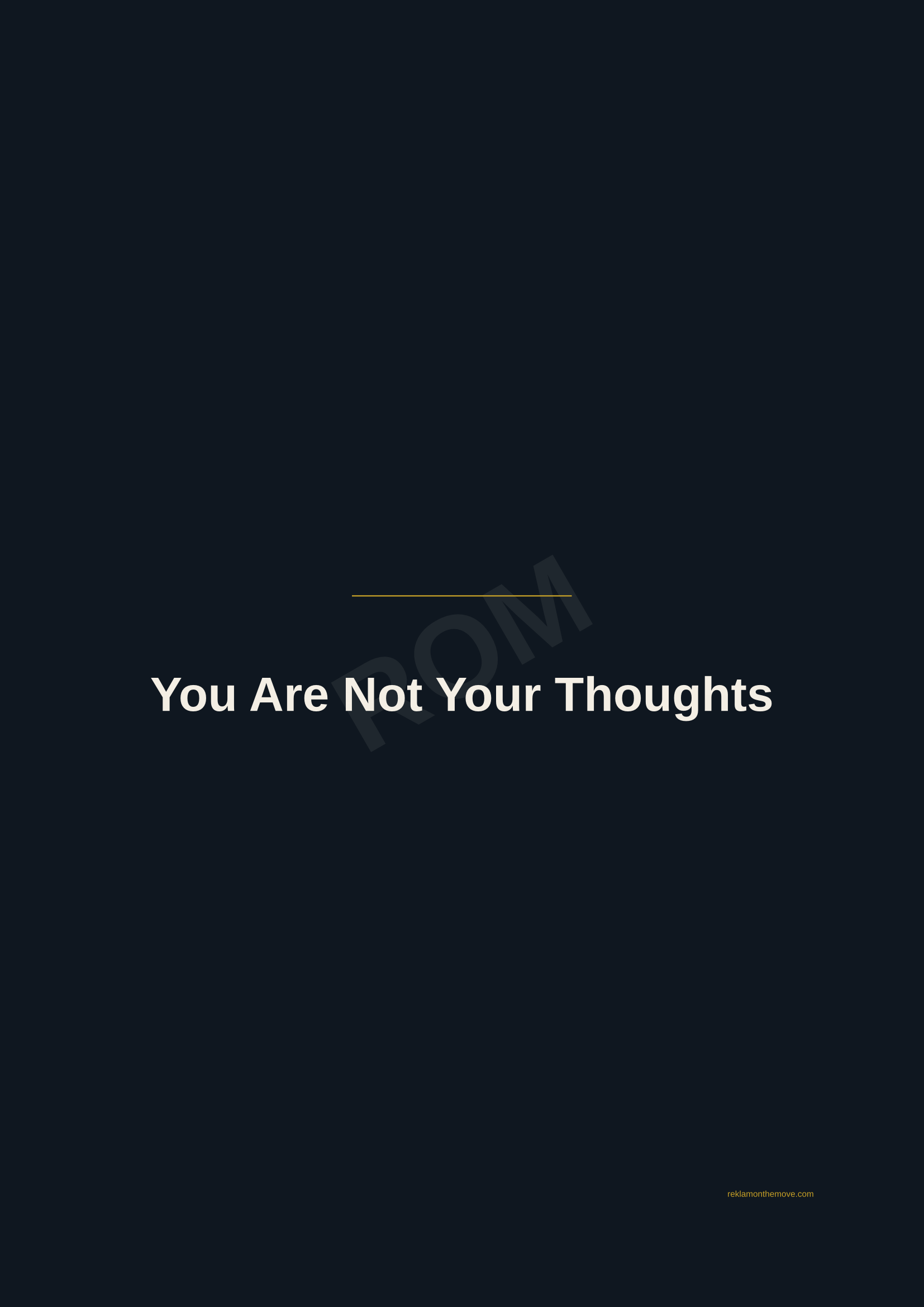 You Are Not Your Thoughts · Gece — ROM dijital ürün önizlemesi (filigranlı)