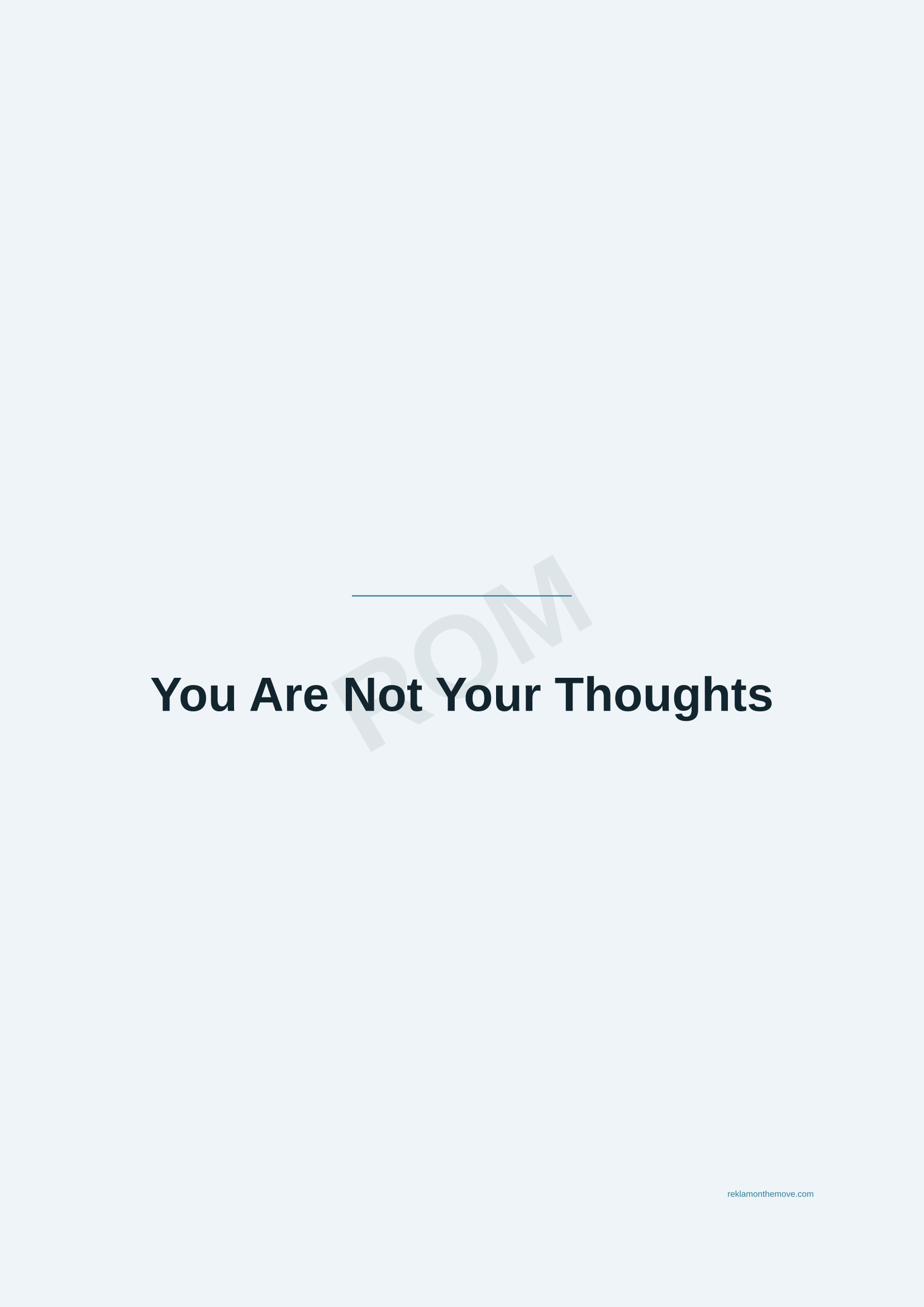 You Are Not Your Thoughts · Okyanus — ROM dijital ürün önizlemesi (filigranlı)