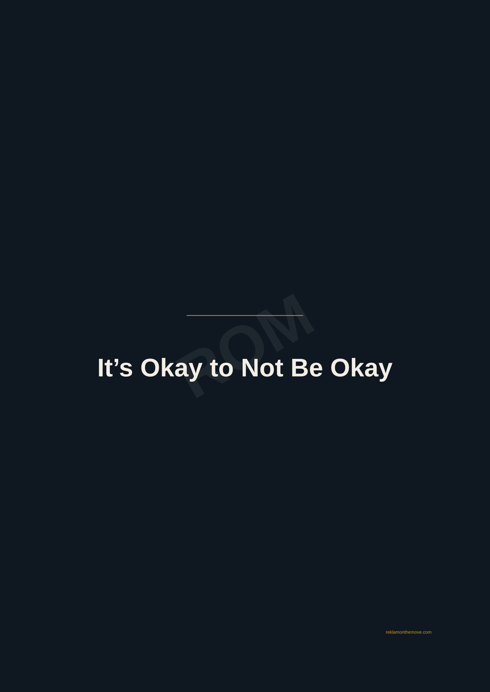 It's Okay to Not Be Okay · Gece — ROM dijital ürün önizlemesi (filigranlı)