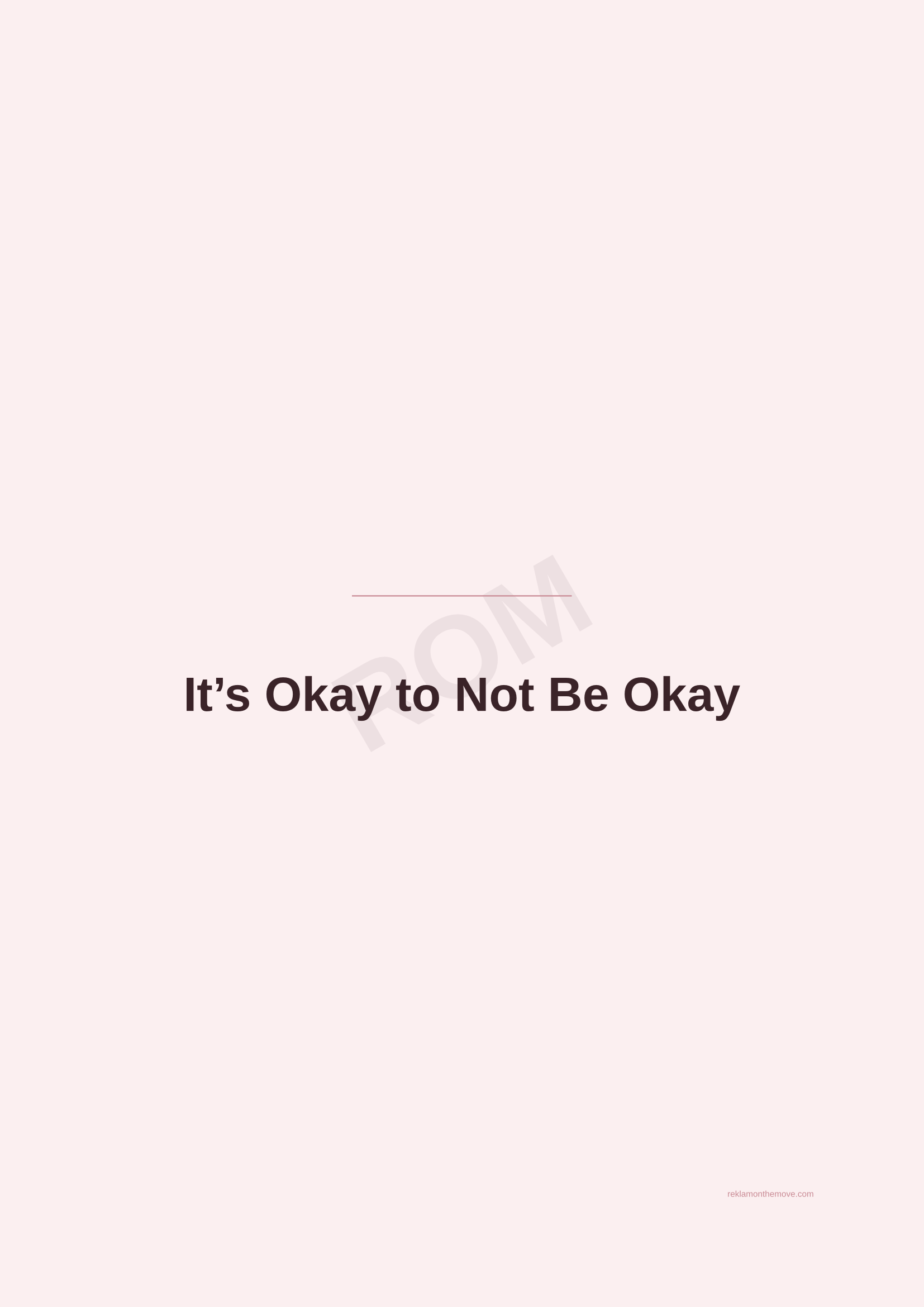 It's Okay to Not Be Okay · Gül — ROM dijital ürün önizlemesi (filigranlı)