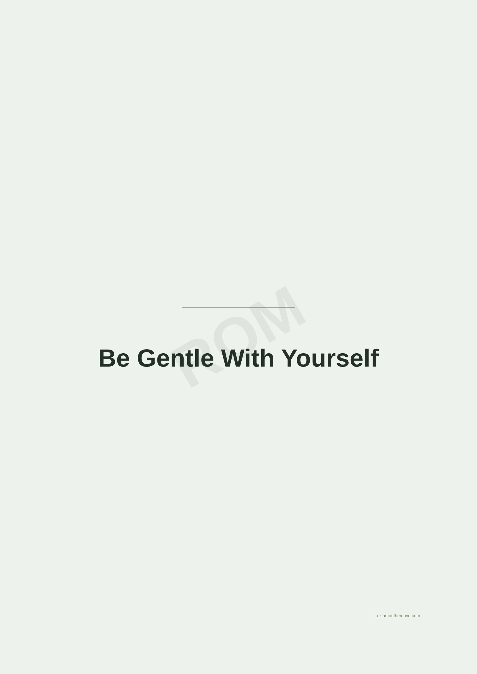 Be Gentle With Yourself · Adaçayı — ROM dijital ürün önizlemesi (filigranlı)