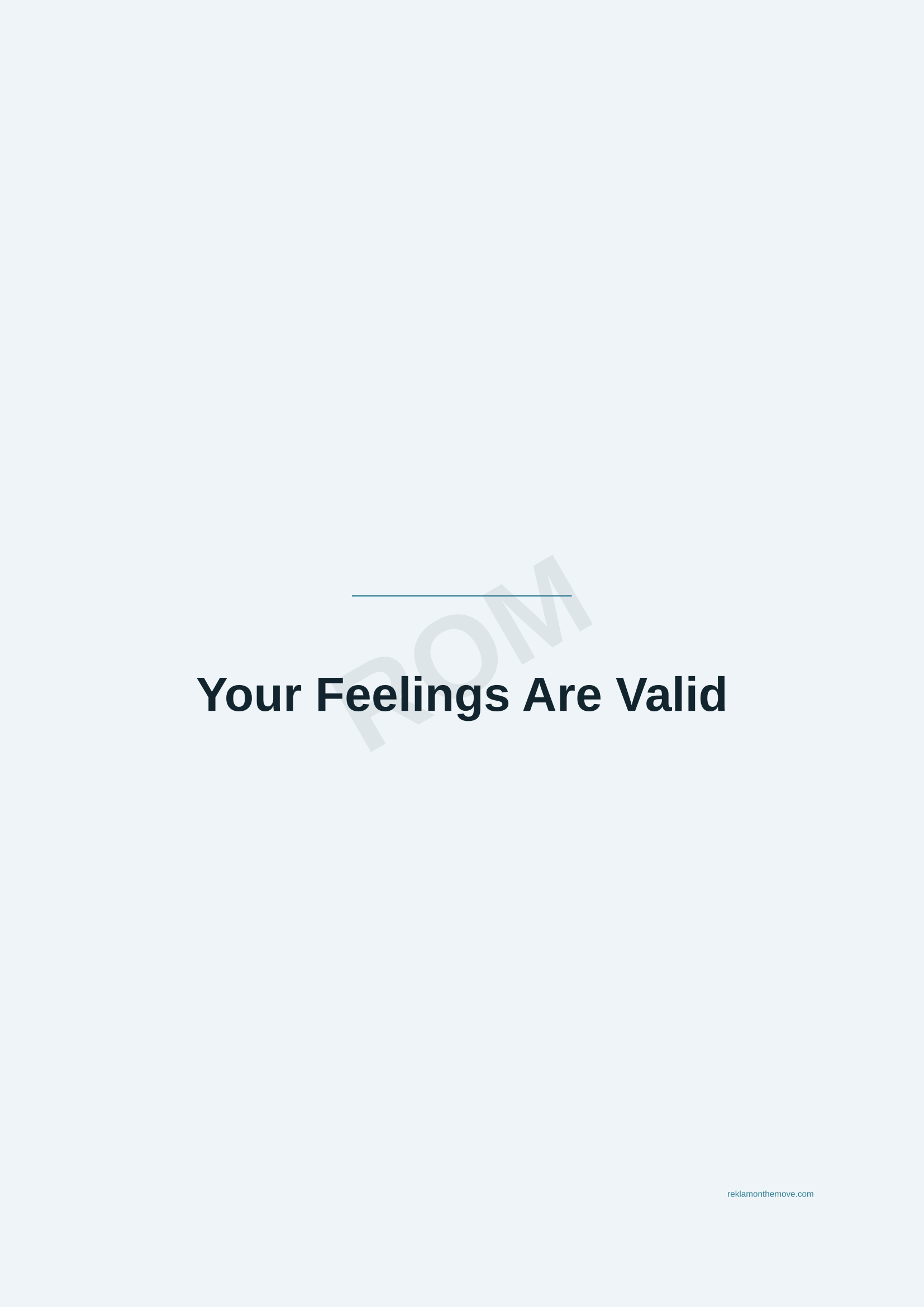 Your Feelings Are Valid · Okyanus — ROM dijital ürün önizlemesi (filigranlı)