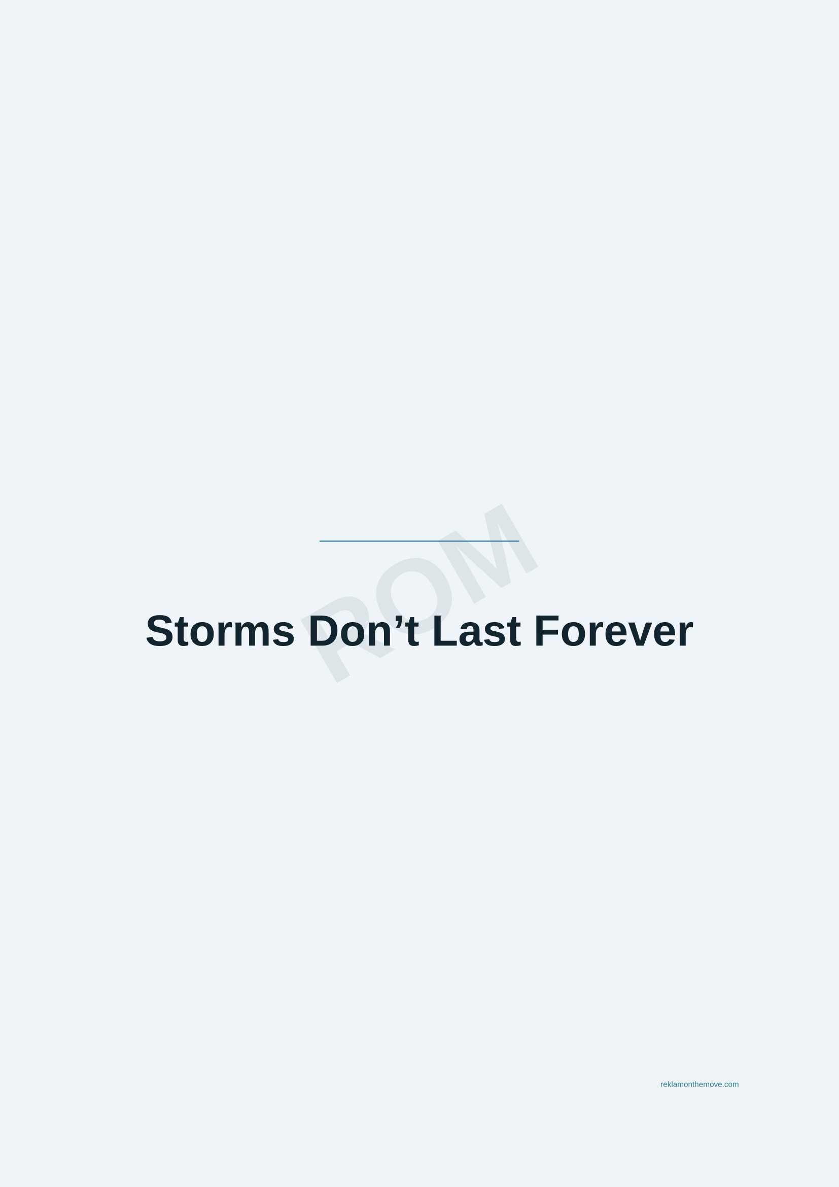 Storms Don't Last Forever · Okyanus — ROM dijital ürün önizlemesi (filigranlı)