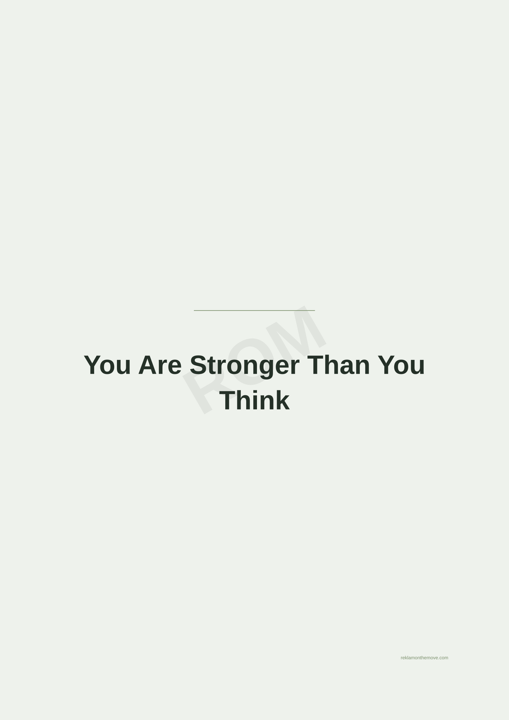 You Are Stronger Than You Think · Adaçayı — ROM dijital ürün önizlemesi (filigranlı)