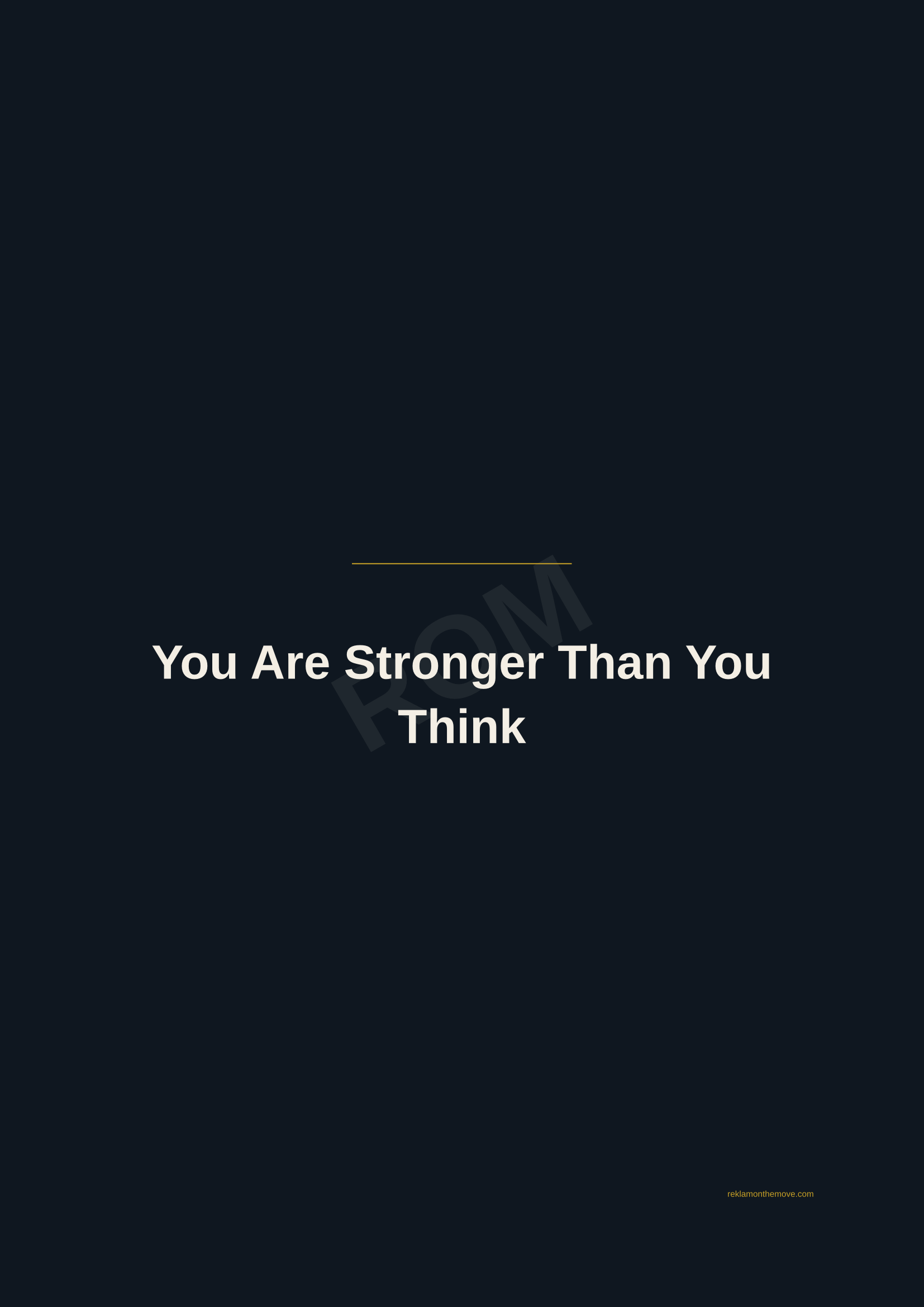 You Are Stronger Than You Think · Gece — ROM dijital ürün önizlemesi (filigranlı)
