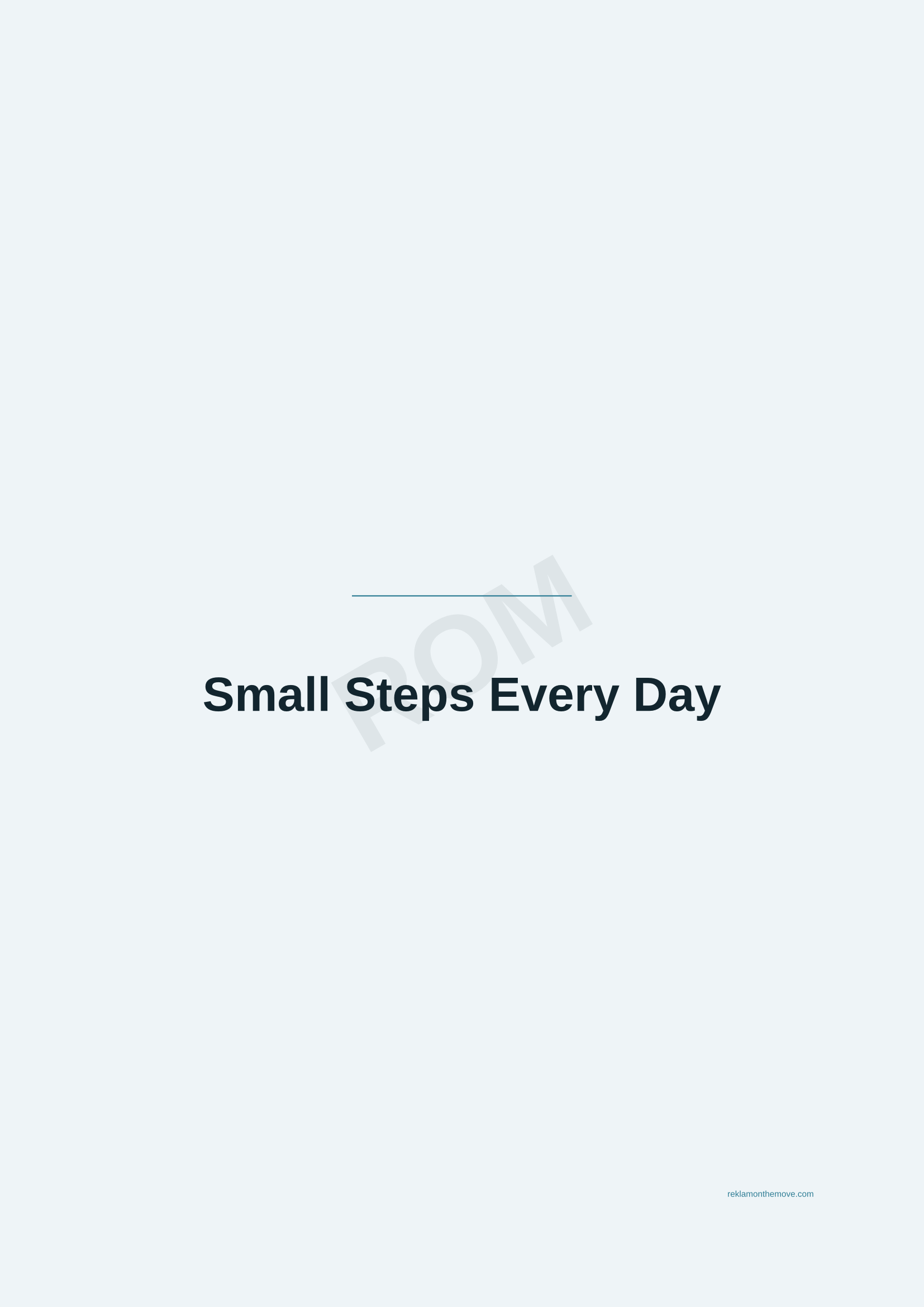 Small Steps Every Day · Okyanus — ROM dijital ürün önizlemesi (filigranlı)