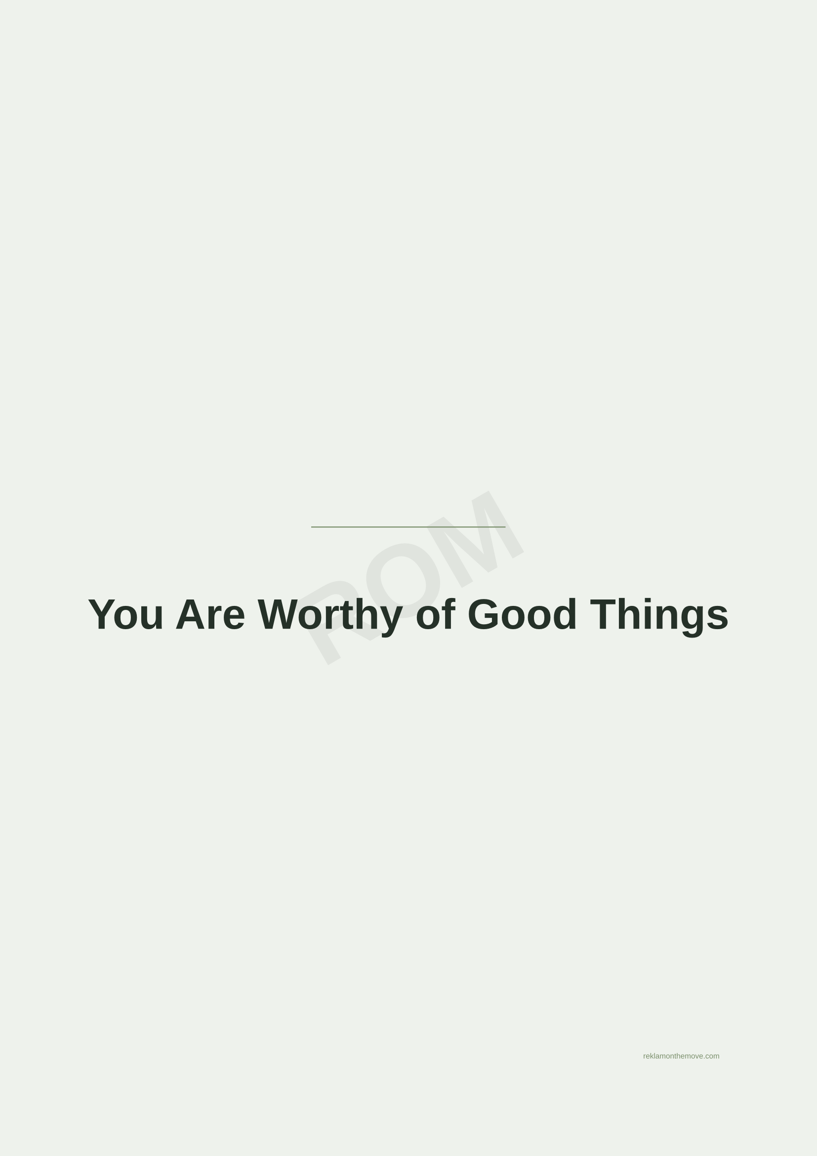 You Are Worthy of Good Things · Adaçayı — ROM dijital ürün önizlemesi (filigranlı)