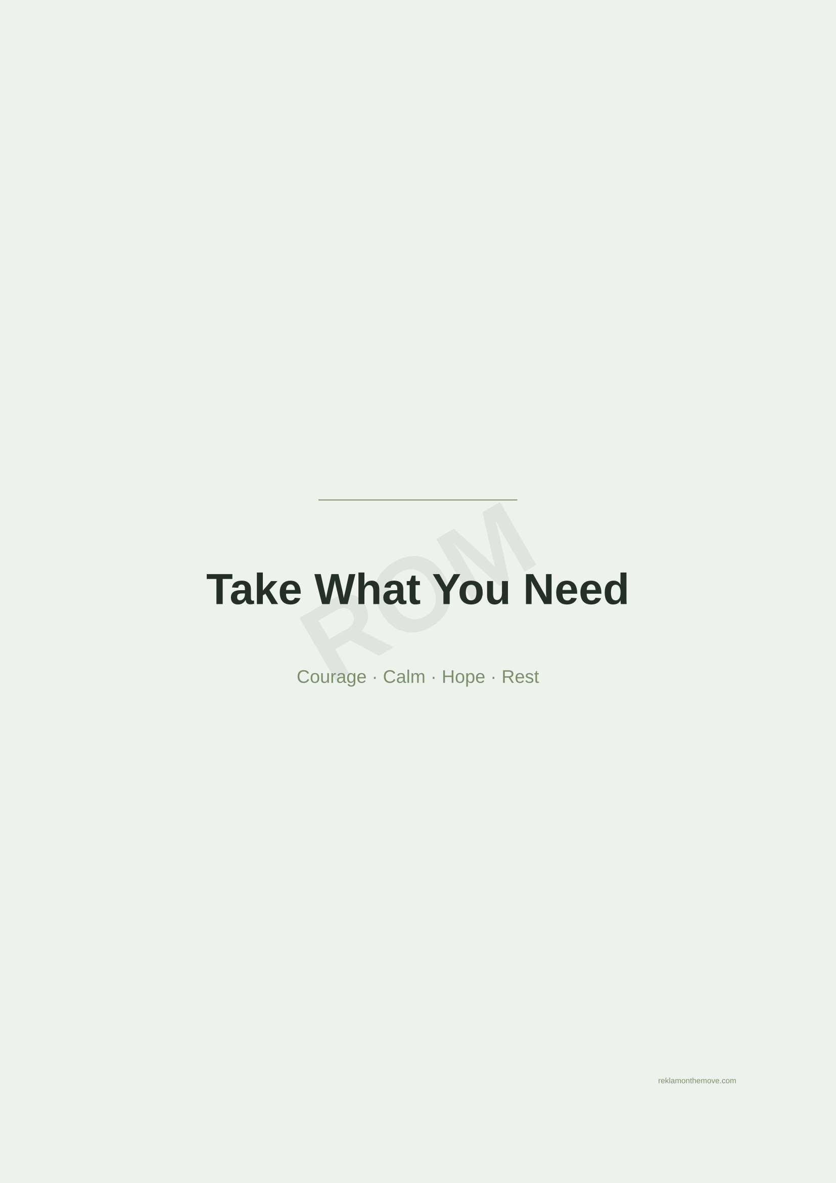 Take What You Need · Adaçayı — ROM dijital ürün önizlemesi (filigranlı)