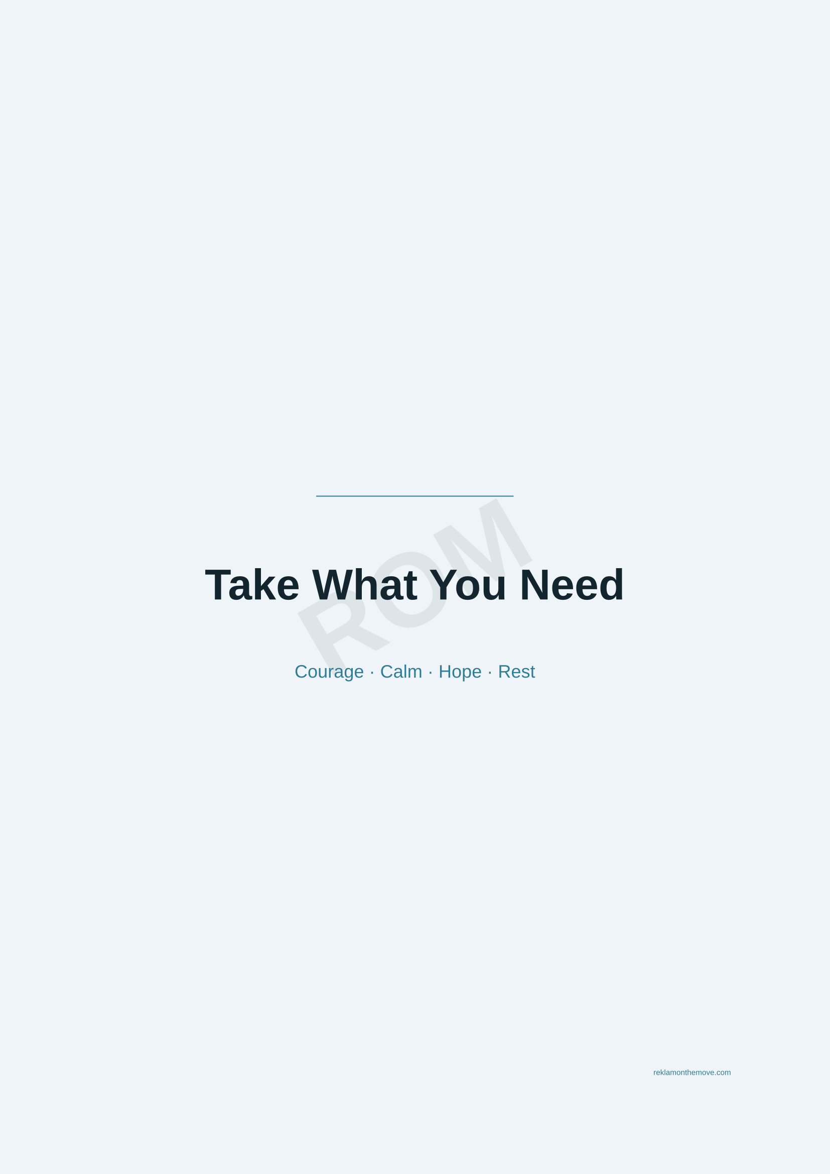 Take What You Need · Okyanus — ROM dijital ürün önizlemesi (filigranlı)