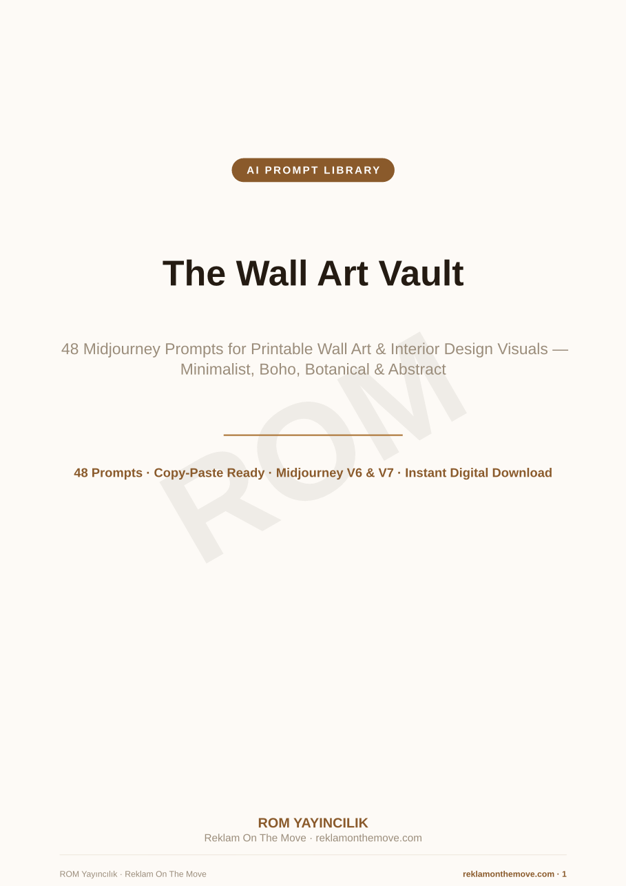 The Wall Art Vault — ROM dijital ürün önizlemesi (filigranlı)