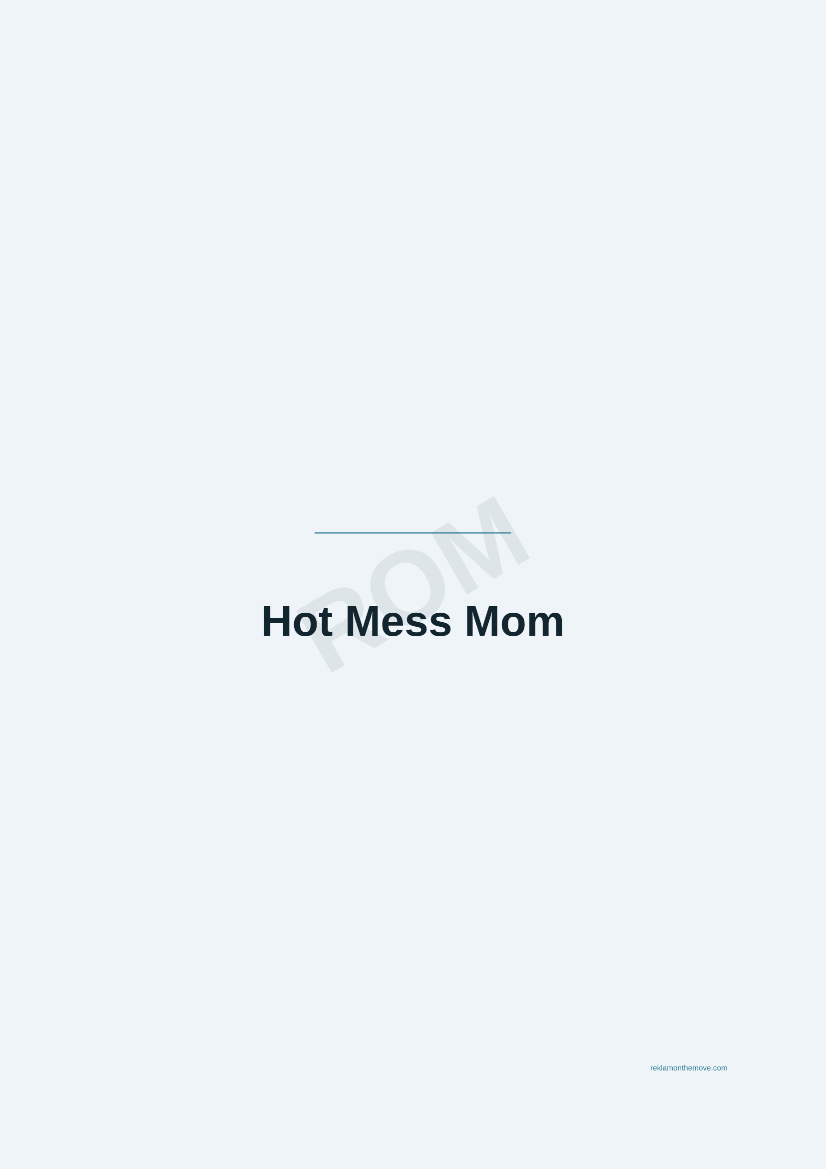 Hot Mess Mom · Okyanus — ROM dijital ürün önizlemesi (filigranlı)
