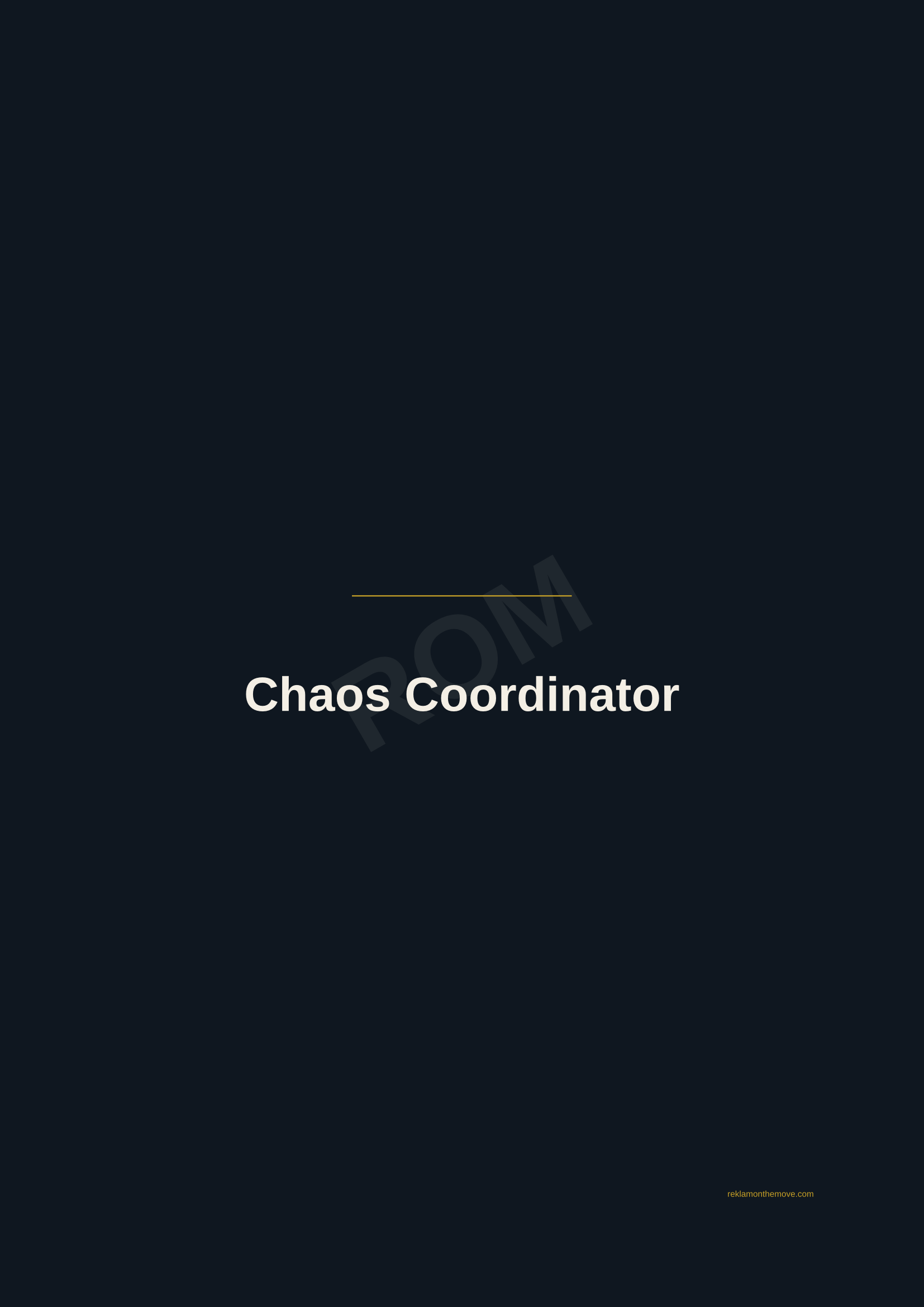 Chaos Coordinator · Gece — ROM dijital ürün önizlemesi (filigranlı)