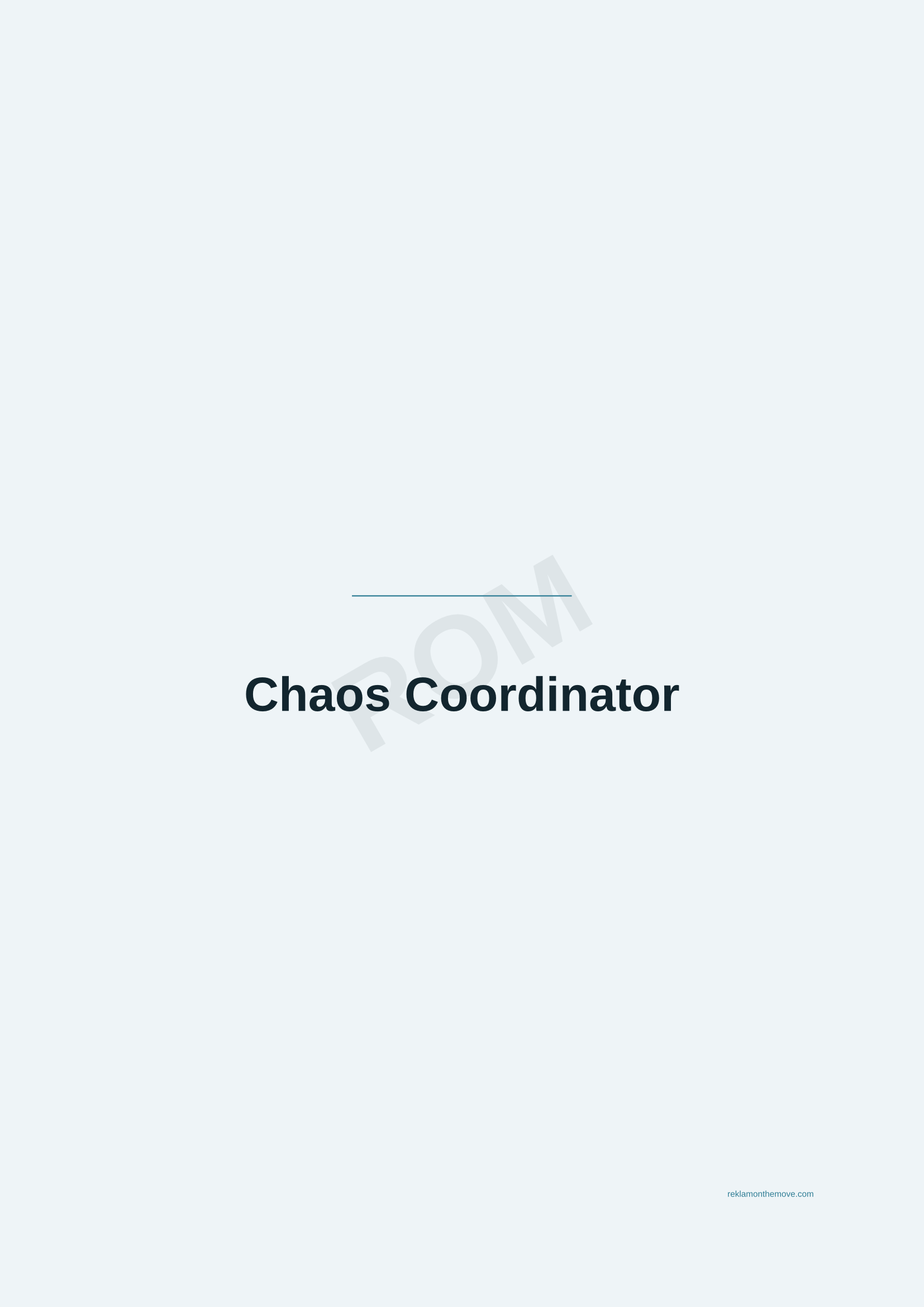 Chaos Coordinator · Okyanus — ROM dijital ürün önizlemesi (filigranlı)