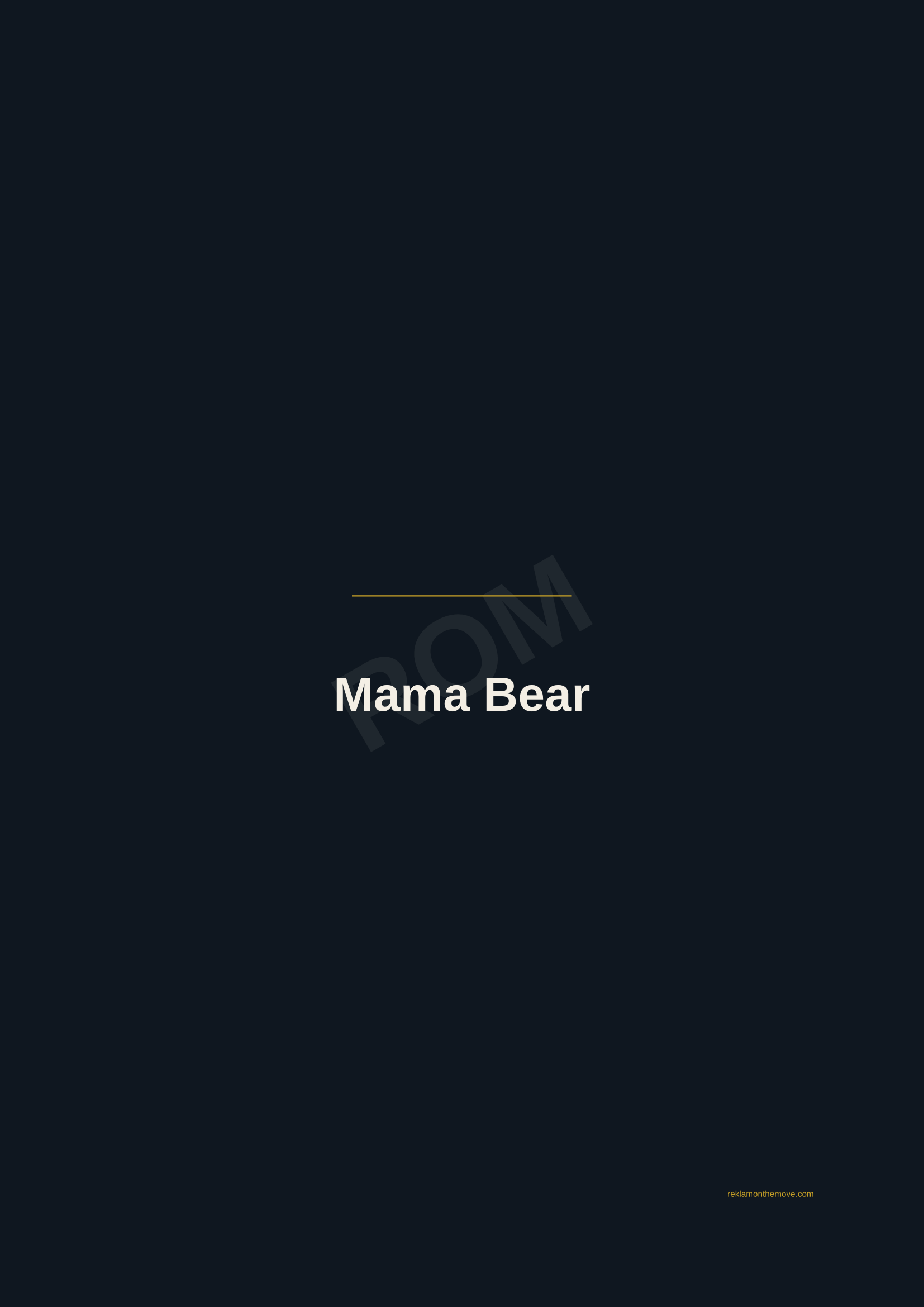 Mama Bear · Gece — ROM dijital ürün önizlemesi (filigranlı)