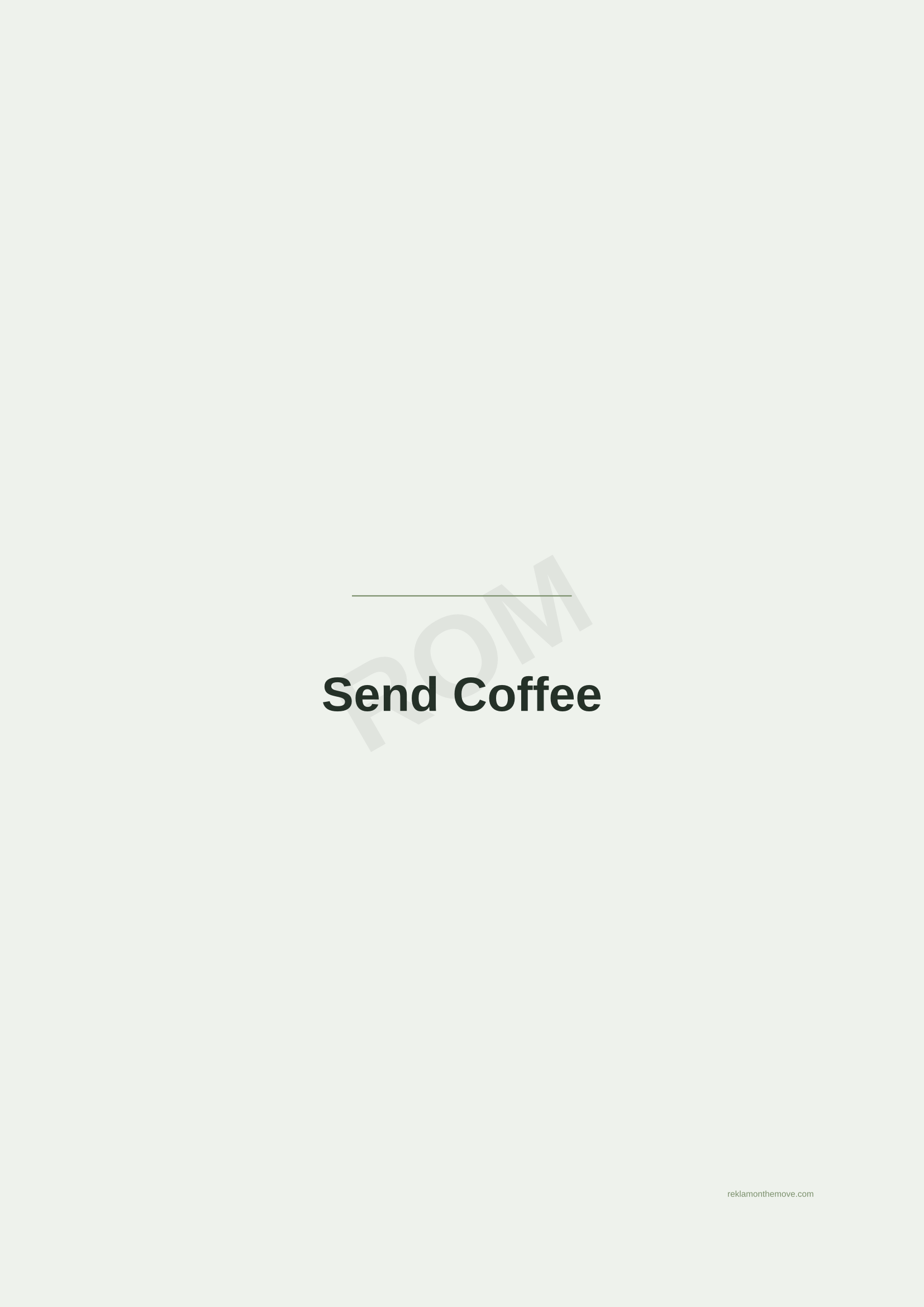 Send Coffee · Adaçayı — ROM dijital ürün önizlemesi (filigranlı)