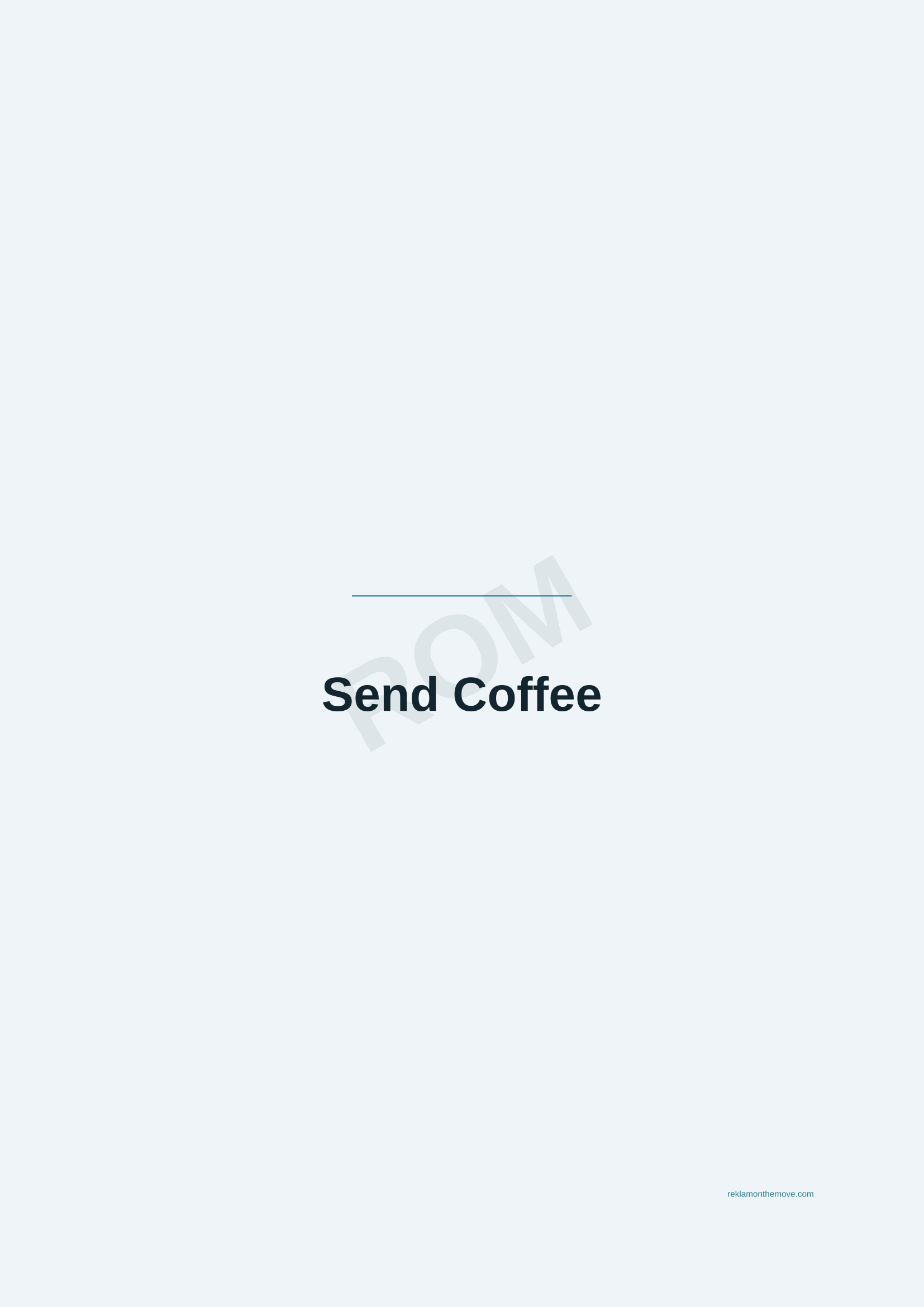 Send Coffee · Okyanus — ROM dijital ürün önizlemesi (filigranlı)